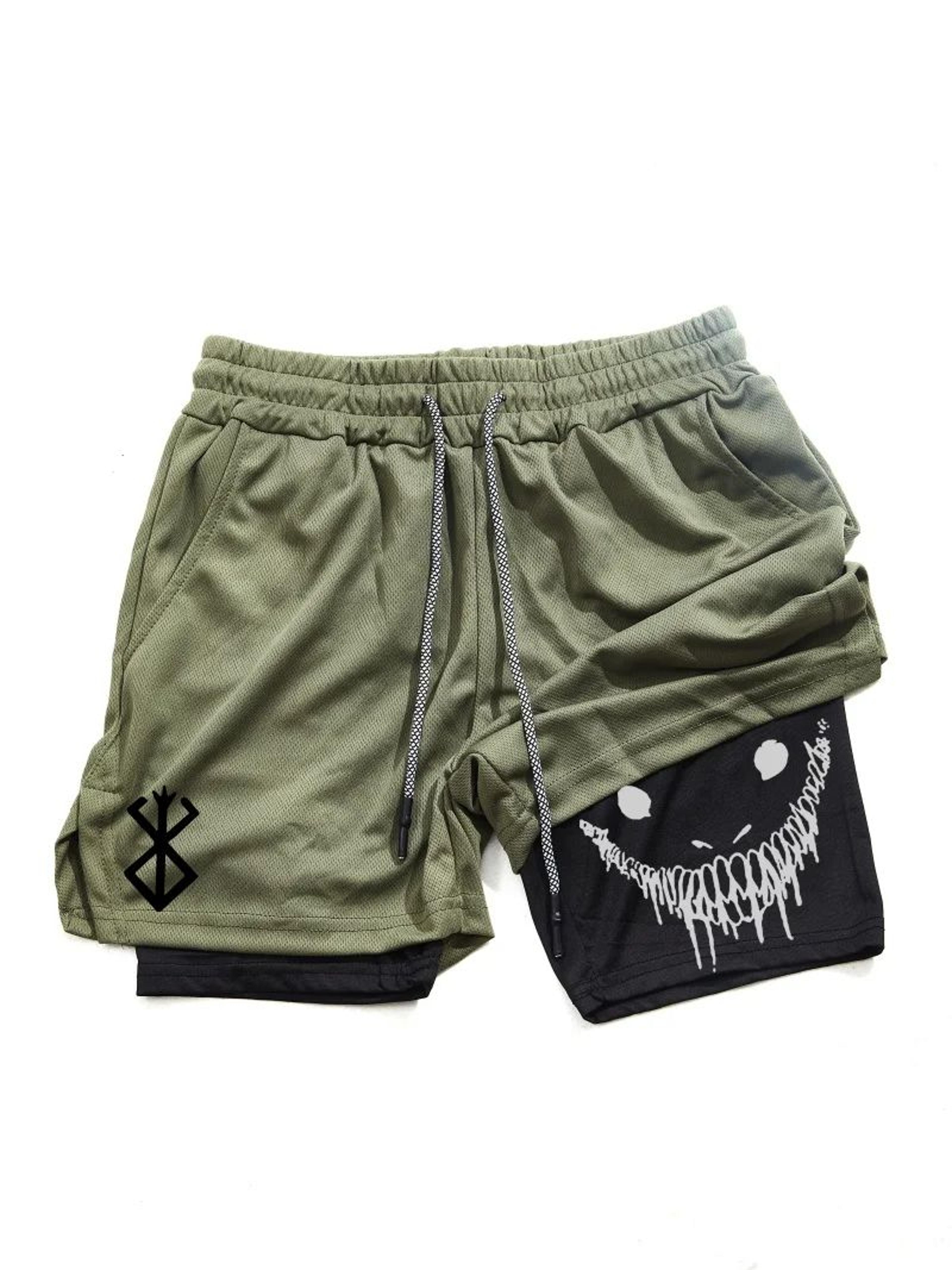 Berserk Mens 2in1 Sports Shorts  Quick Dry Double Layered Gym  Running Shorts 7