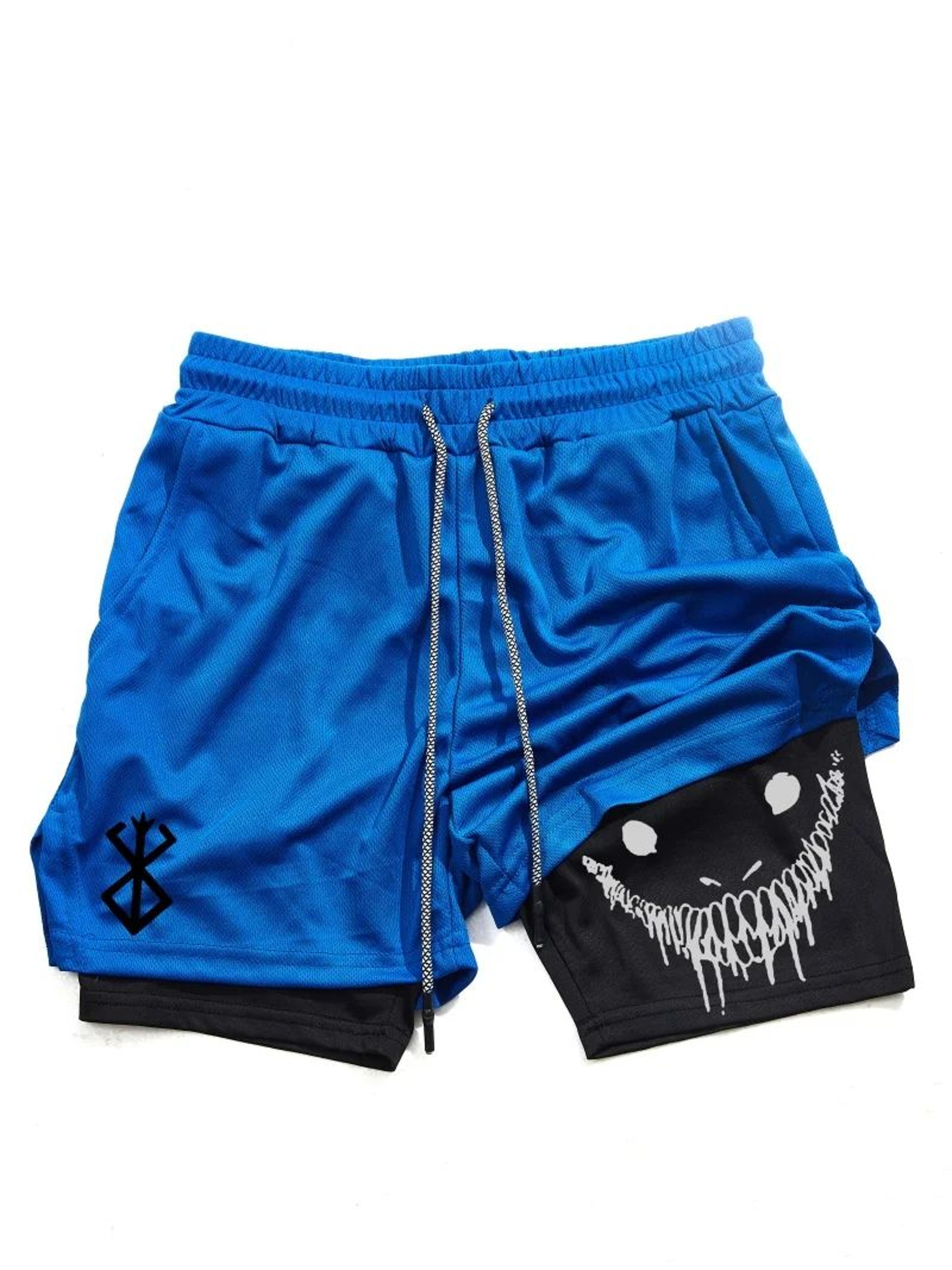 Berserk Mens 2in1 Sports Shorts  Quick Dry Double Layered Gym  Running Shorts 9