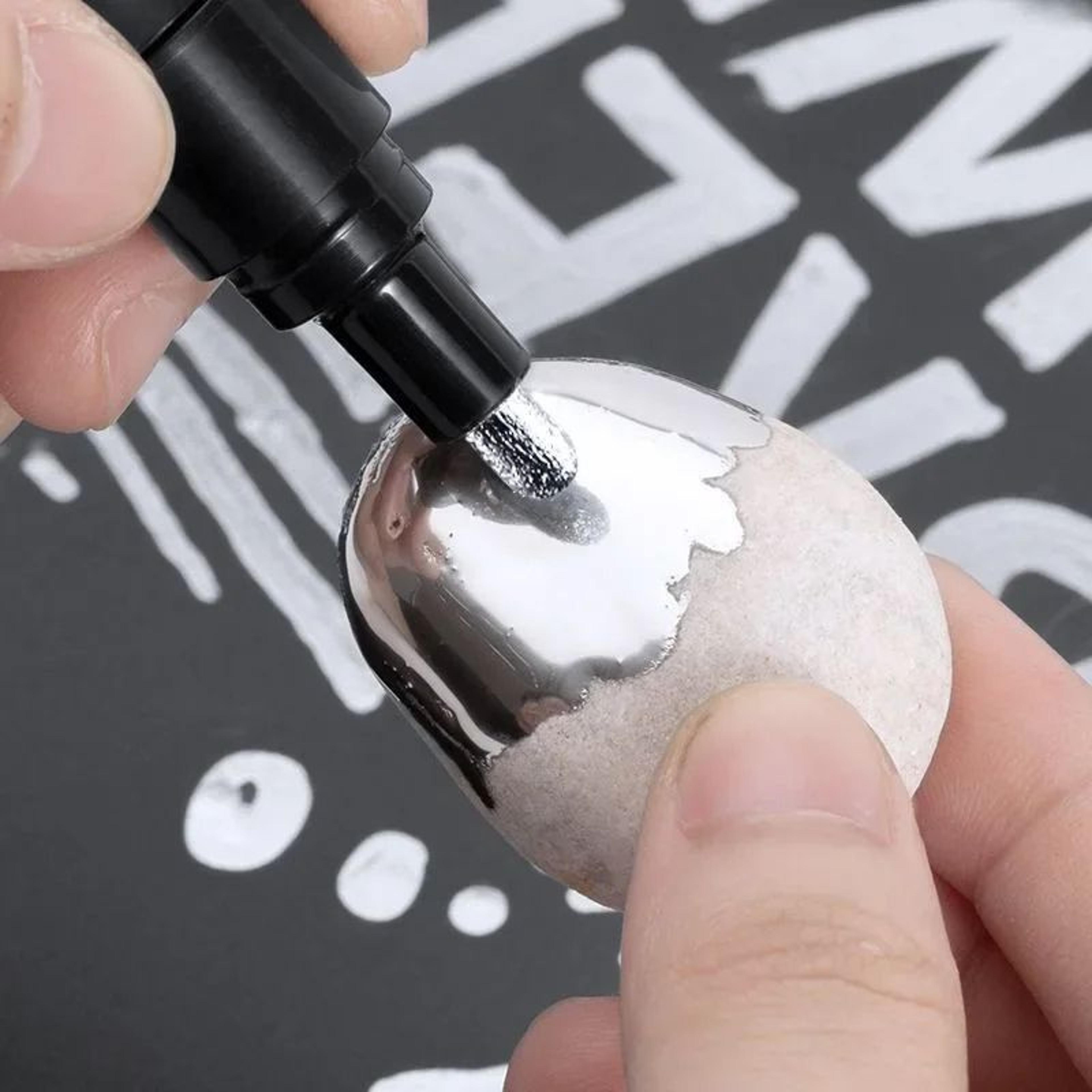 Mirror Marker Pen DIY Reflective Paint Pens Chrome Gold Silver Signature Car Styling Art Craftwork  1