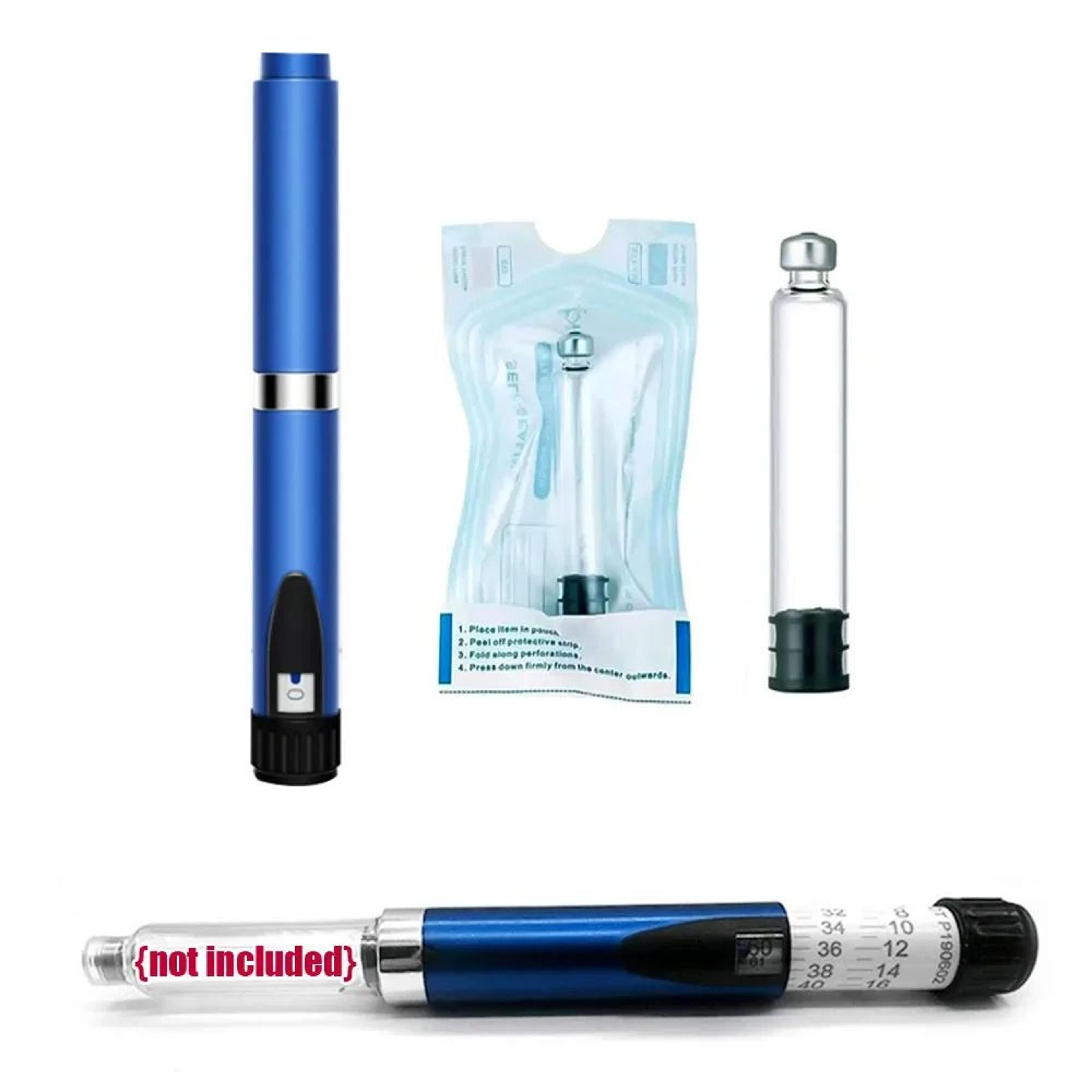 magic pen with insulin cartridges for tattoo pen & aesthetic injections, empty cassette bottles for lilly injection pens