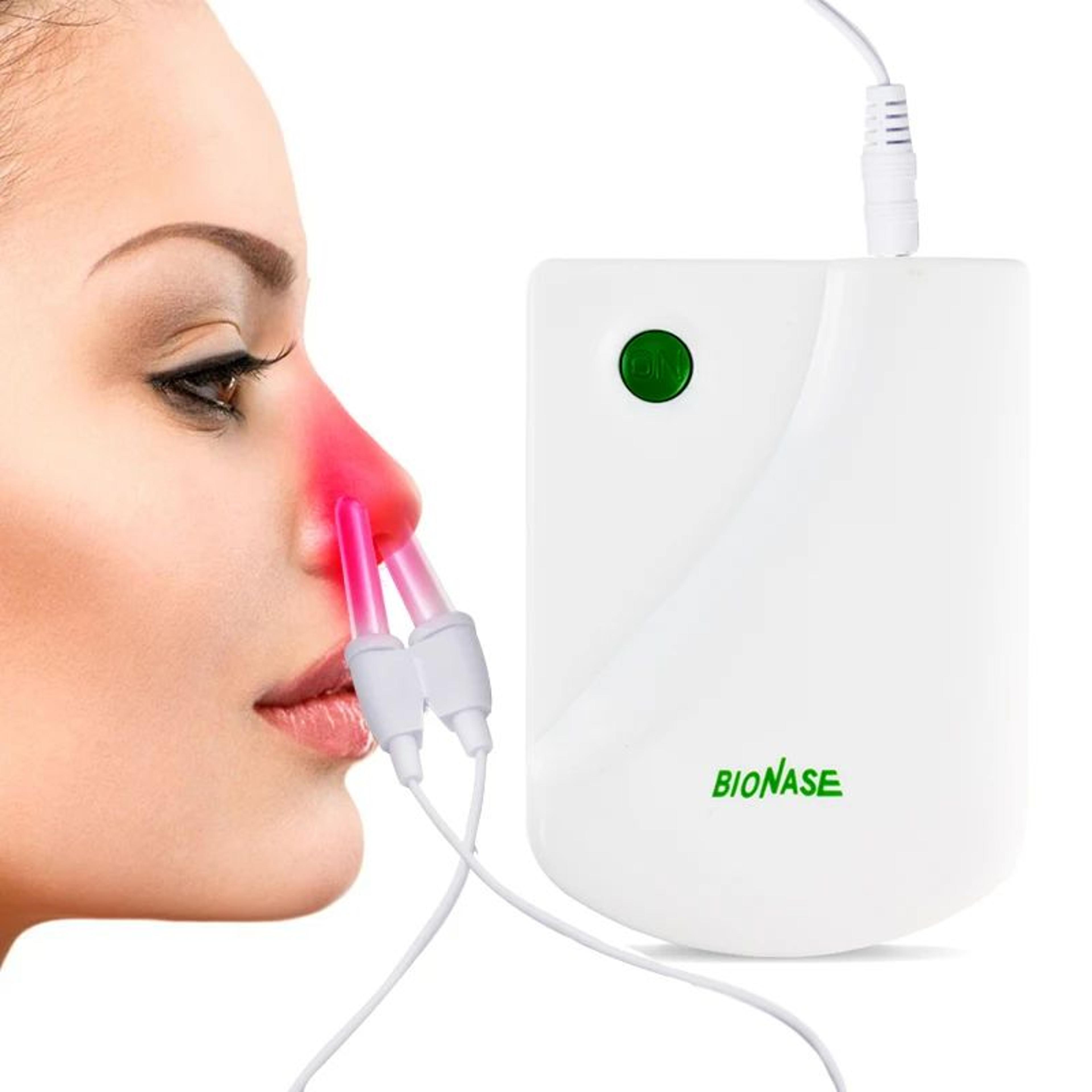 portable laser nose care therapy machine with low frequency pulse for rhinitis, sinusitis & hay fever treatment