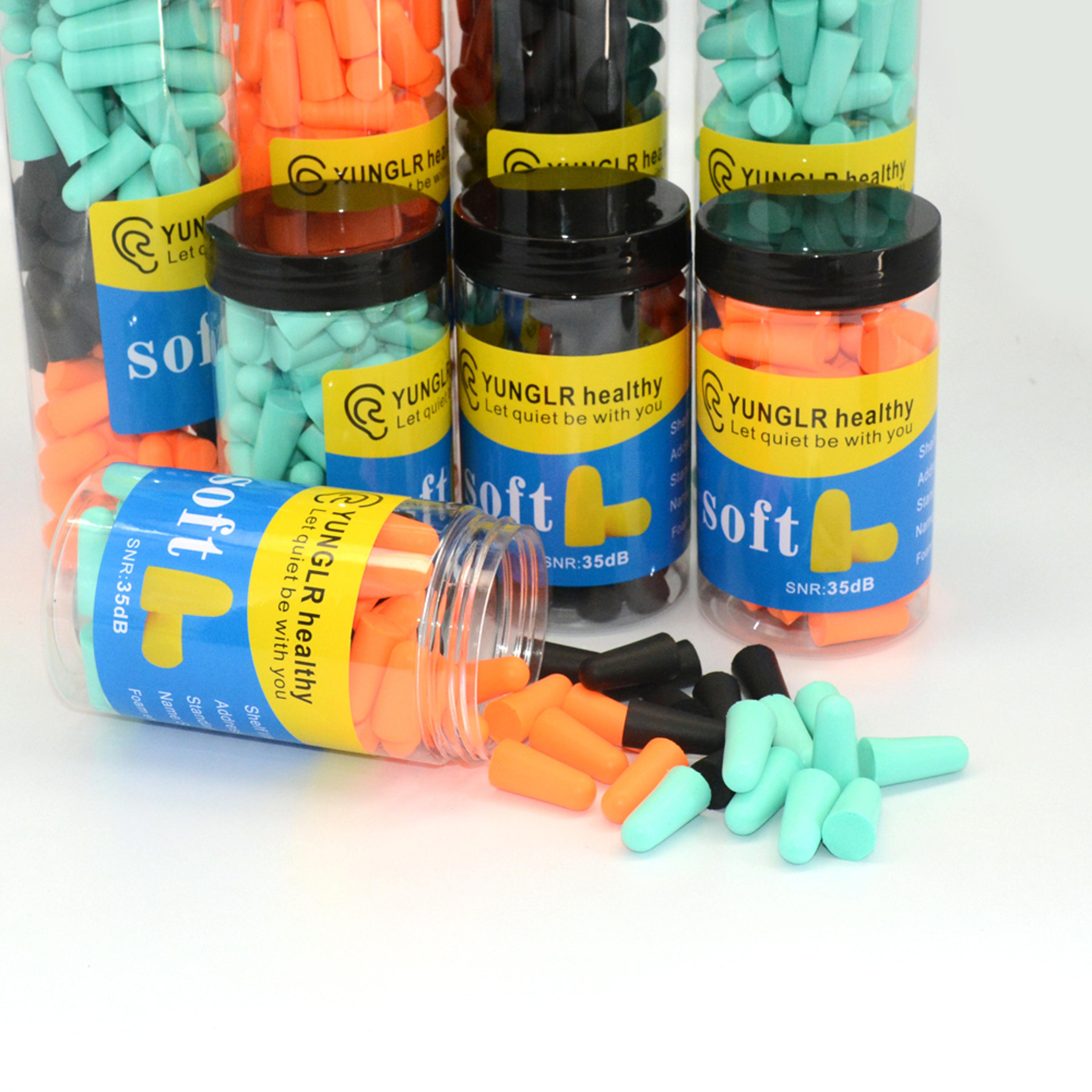 Soft Foam Earplugs For Sleeping Noise Reduction Sound Cancelling Travel Ear Plugs Protection AntiBr 1