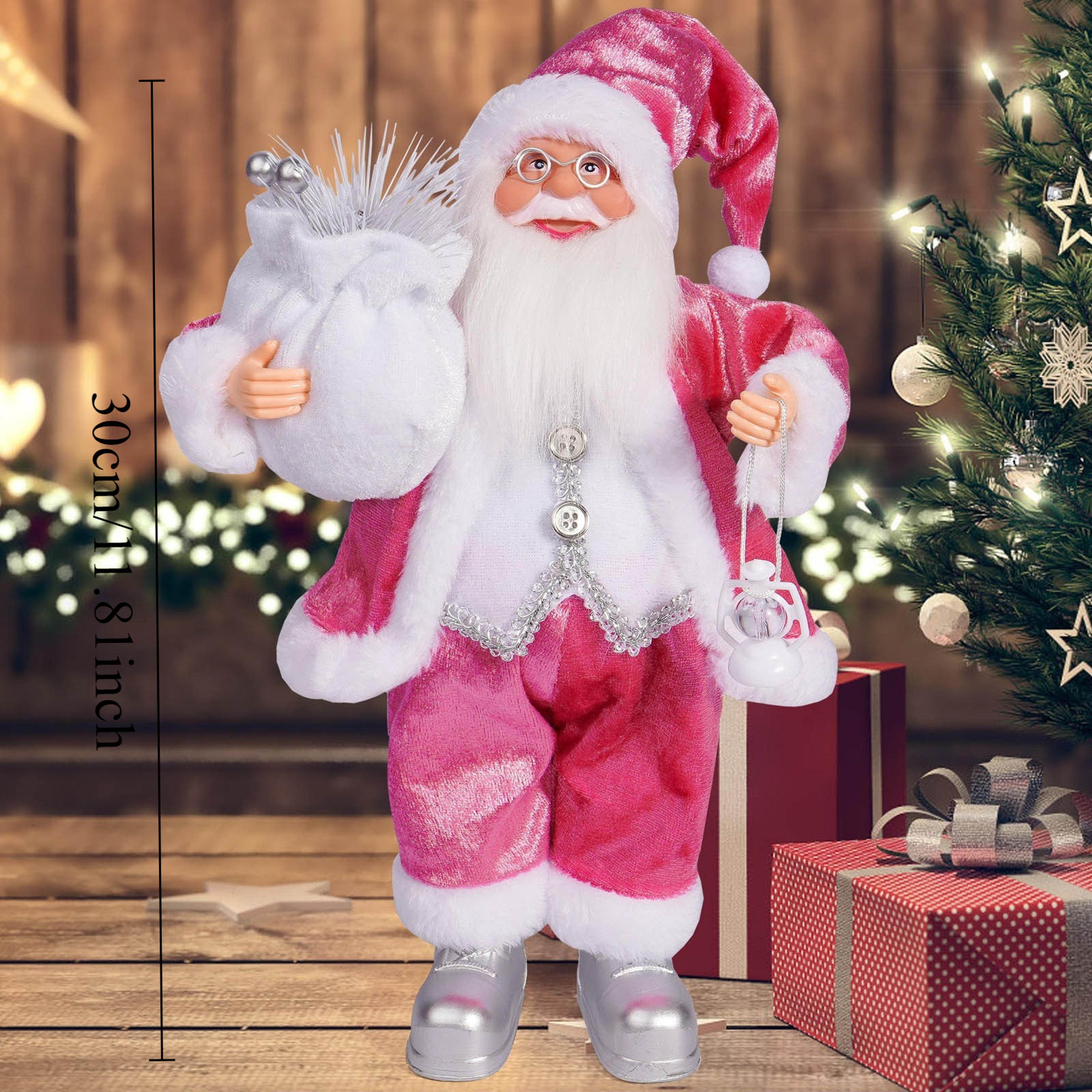 Christmas Santa Claus Figurines Holiday Desktop Ornaments Party And Home Decoration Crafts 2