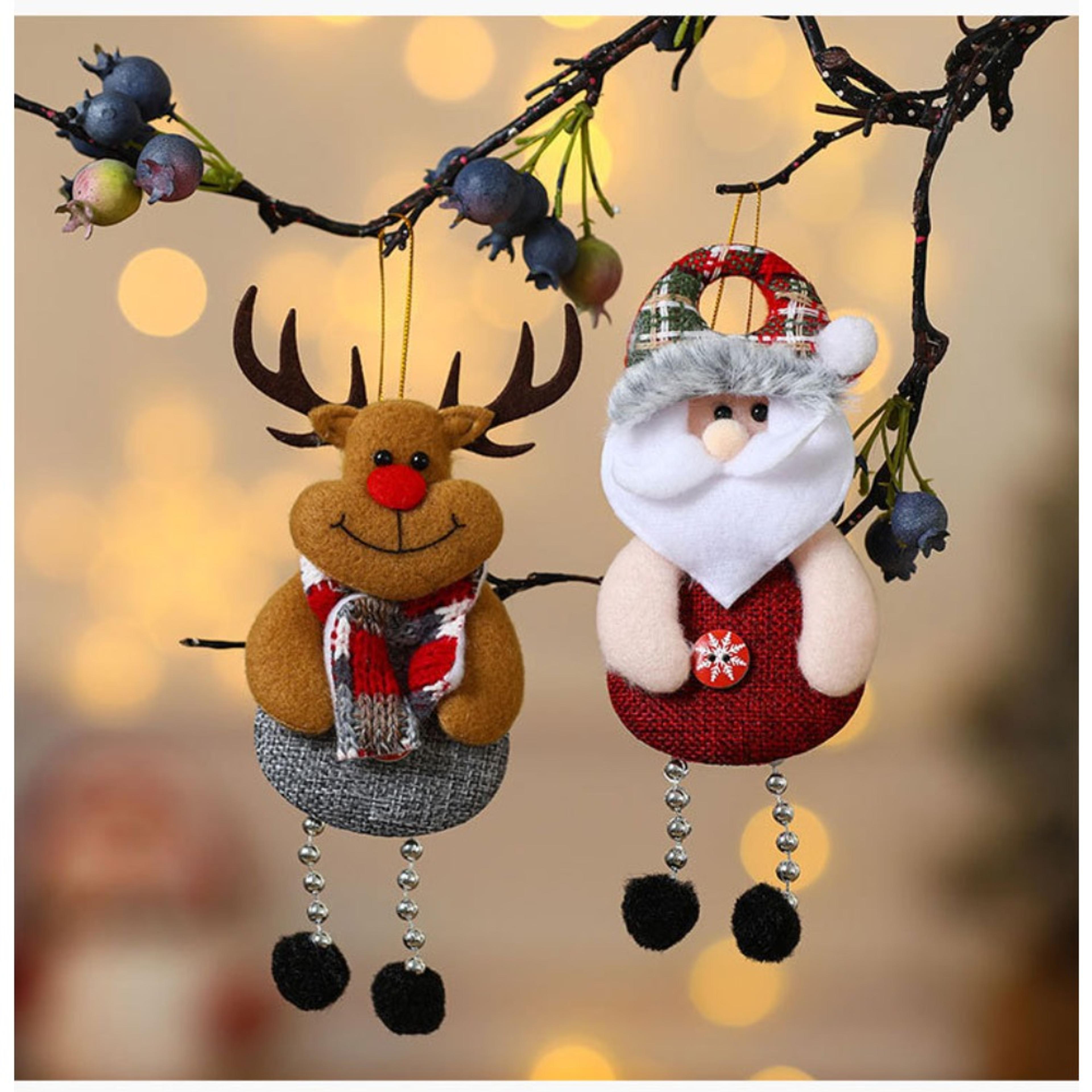 Deer Christmas Tree Decorations Snowman Santa Claus Gifts Xmas Ornaments Cute Christmas Decor For N 3