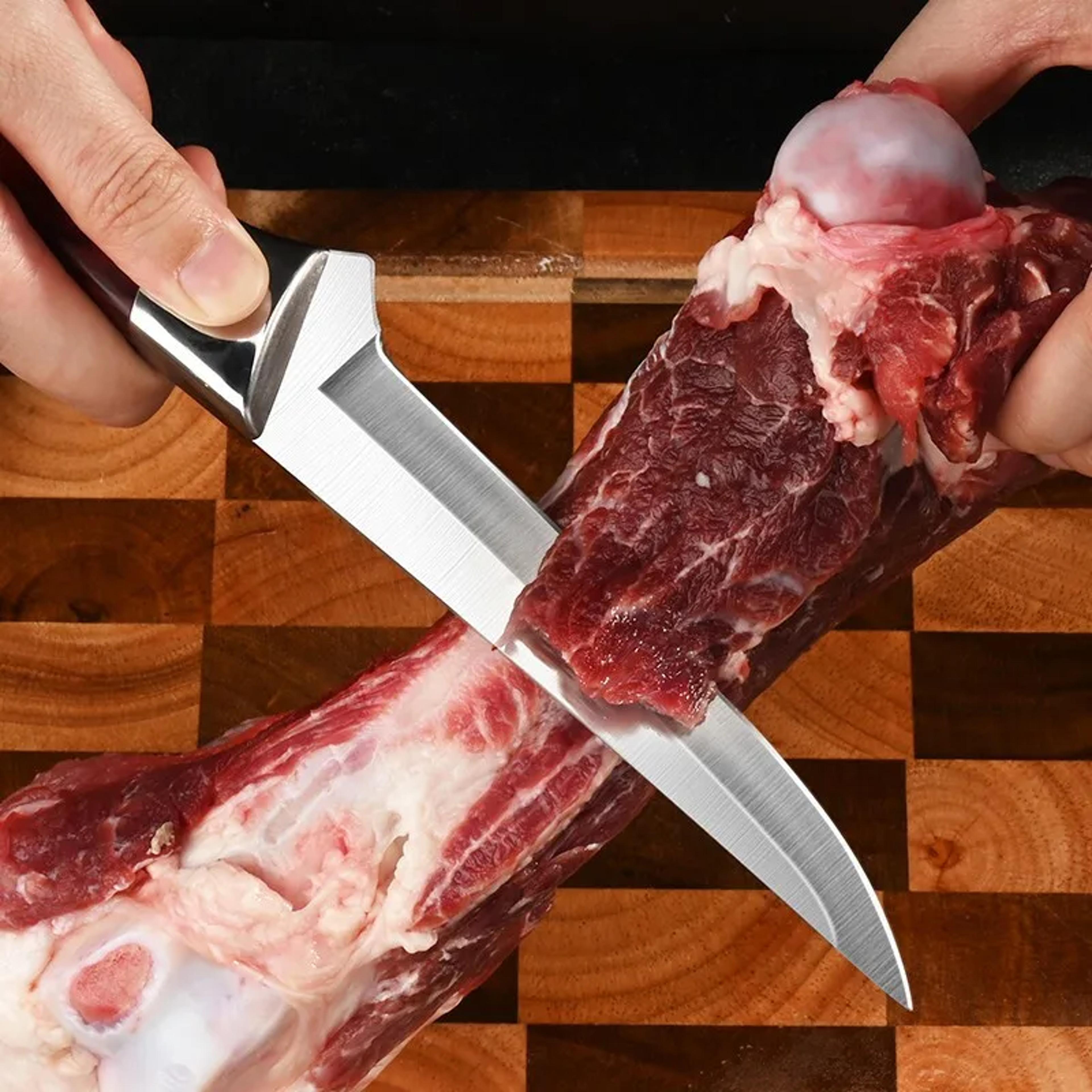Premium Stainless Steel Kitchen Boning  Paring Knife With Protective Cover Multi Use Meat  Fruit Cu 2