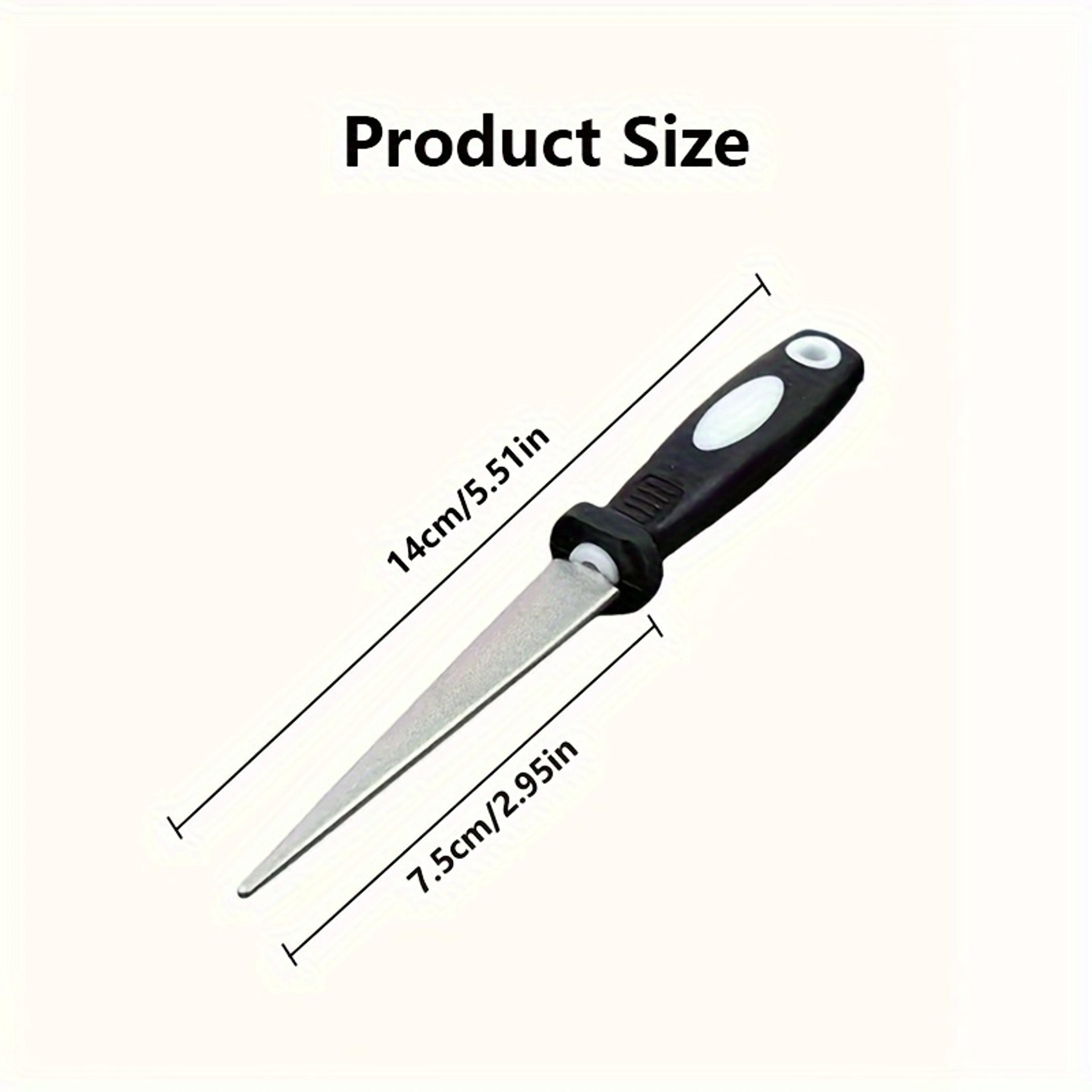 Premium Metal Dual Sided Diamond Sharpener  Garden Tool Sharpener For Scissors Pruners  Blades 4