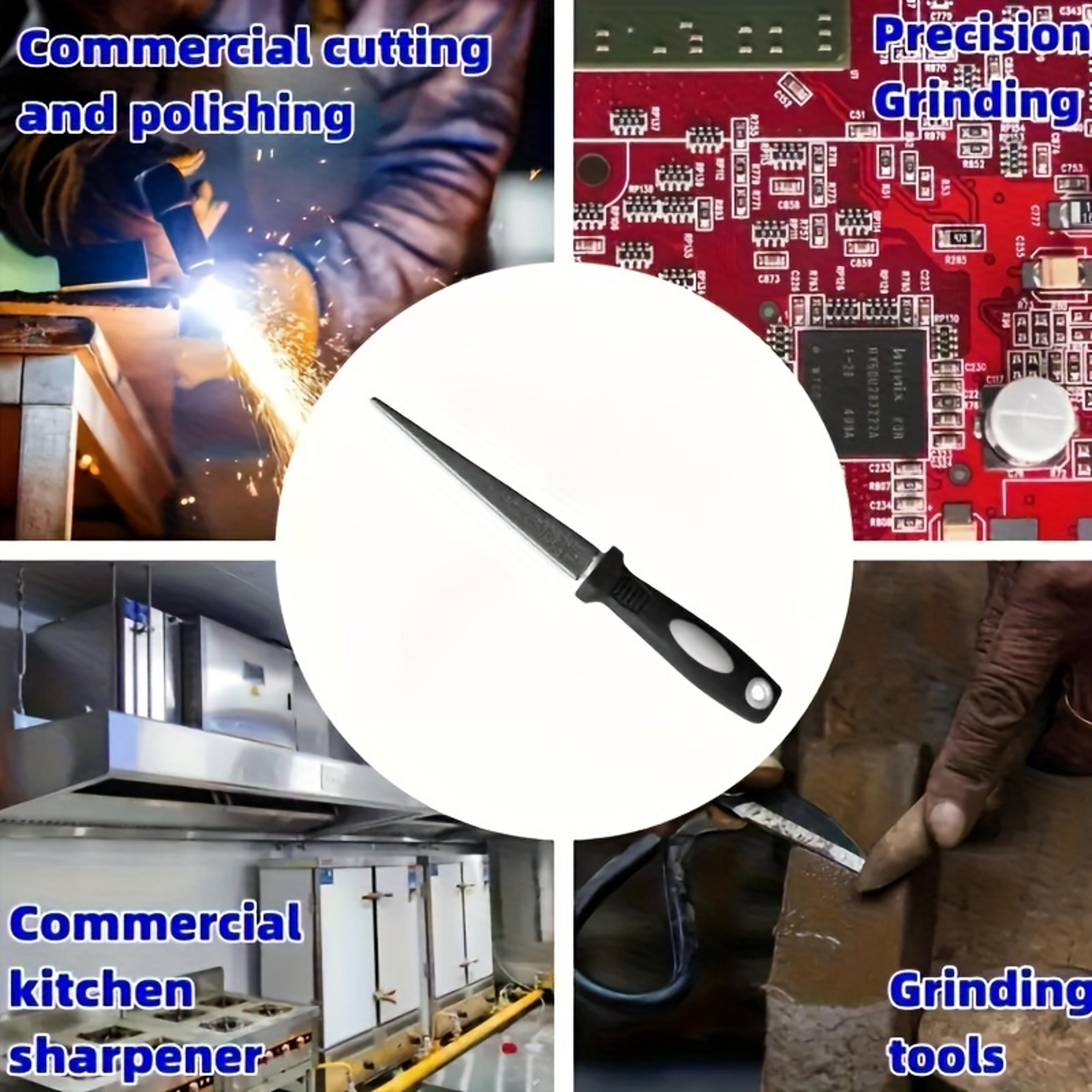 Premium Metal Dual Sided Diamond Sharpener  Garden Tool Sharpener For Scissors Pruners  Blades 5