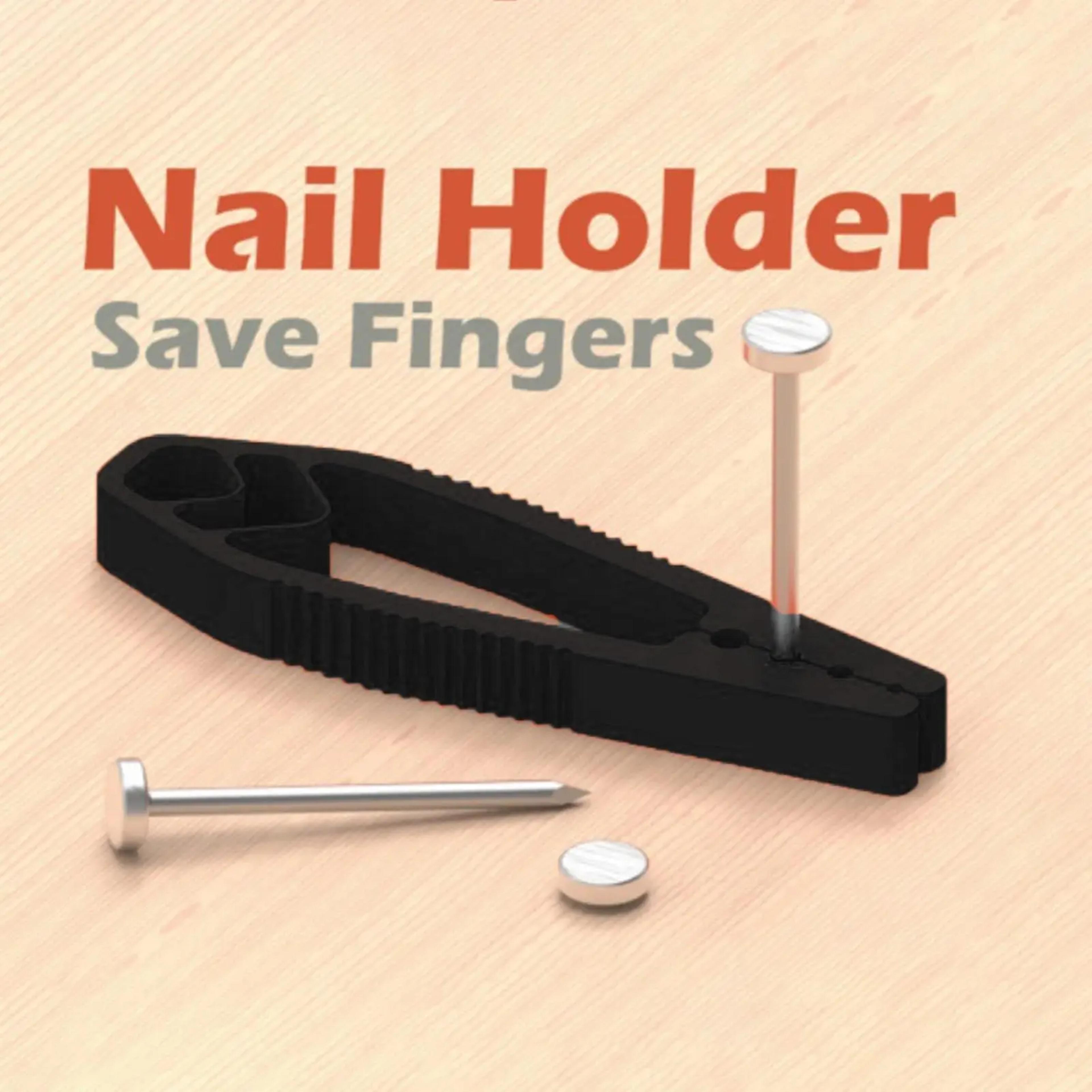 Premium Portable Nail Fixer Tool  Finger Protection Nail Holder With Sliding Joint Pliers 1