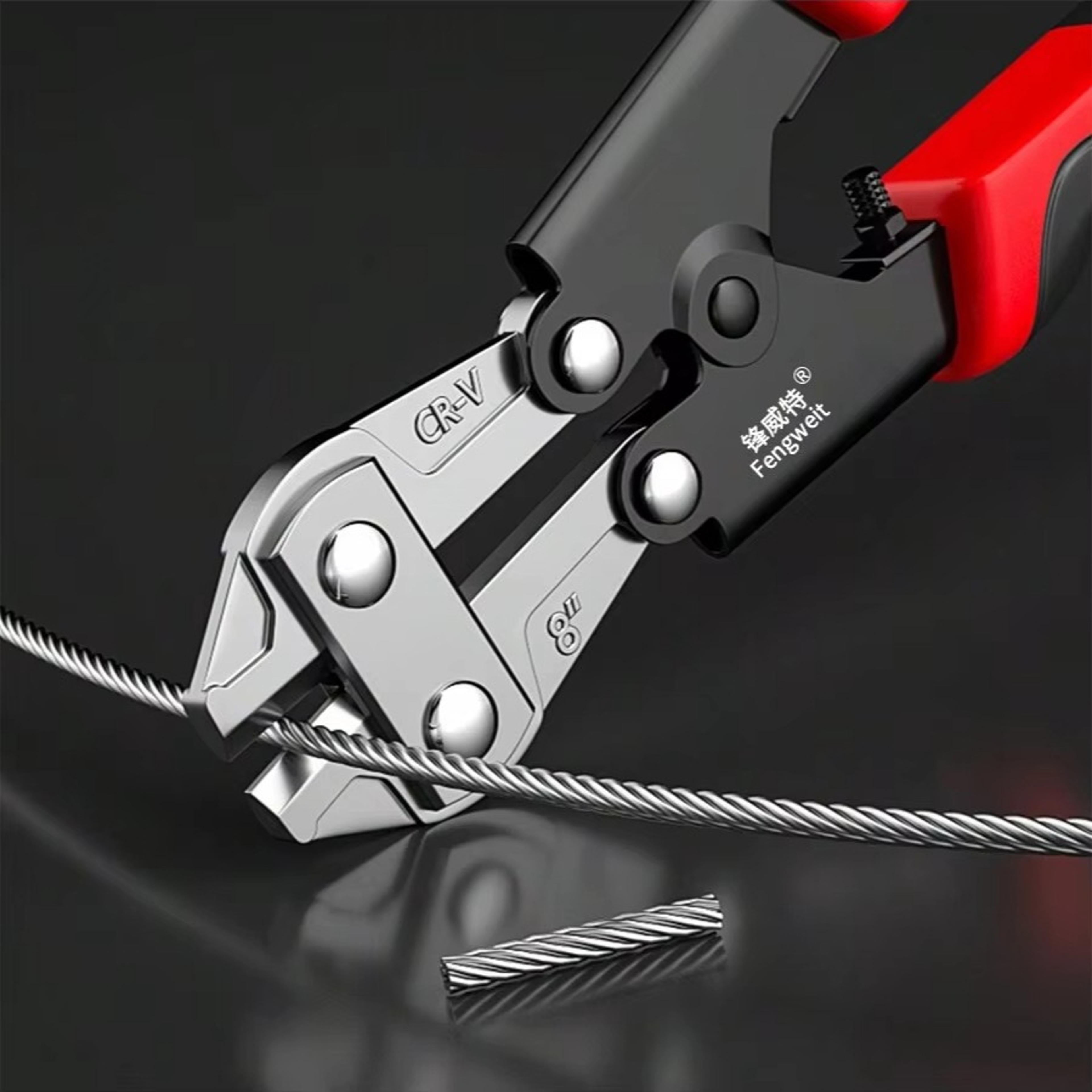 Premium Compact Mini Bolt Cutter Chrome Vanadium Steel Heavy Duty Wire Cutter Tool 2