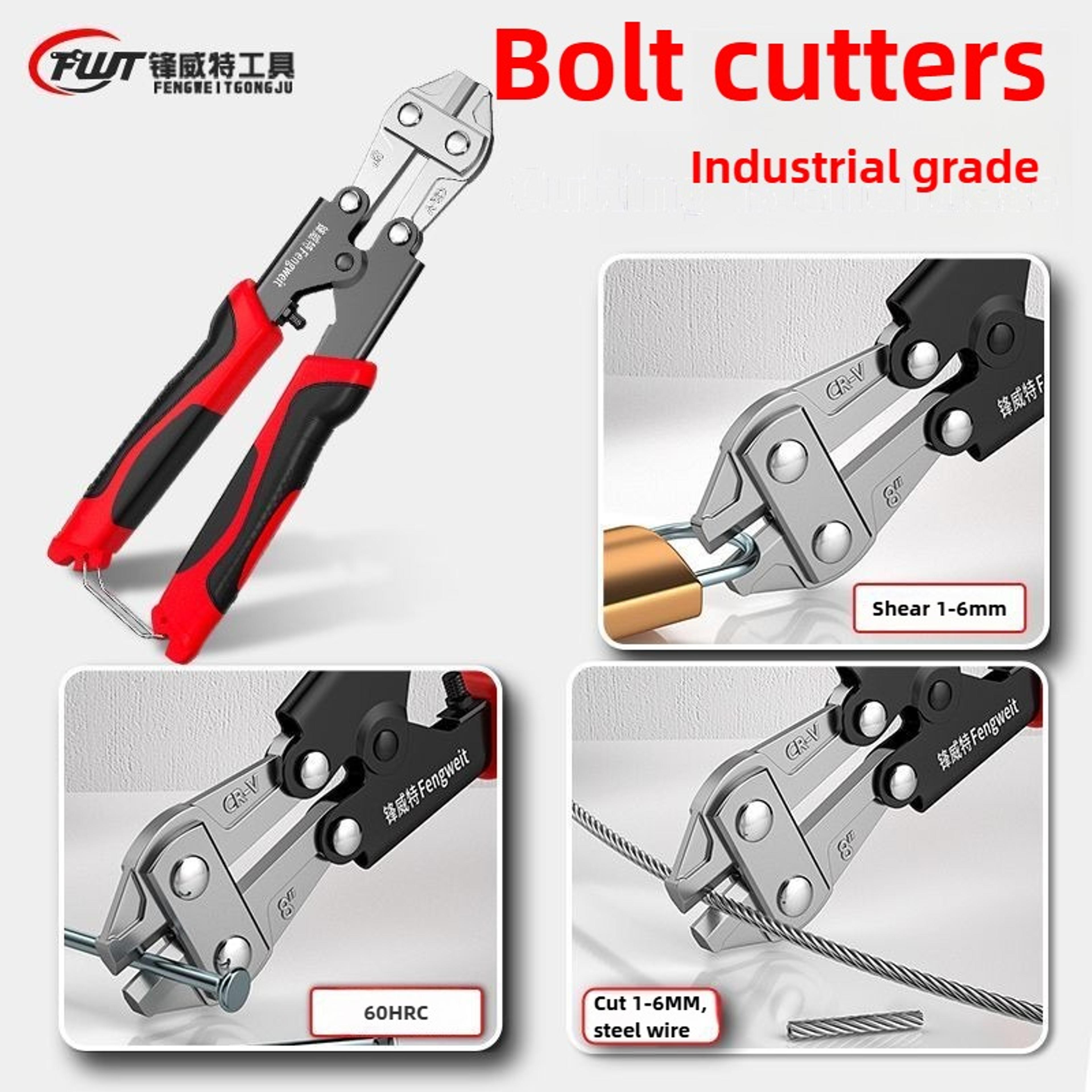 Premium Compact Mini Bolt Cutter Chrome Vanadium Steel Heavy Duty Wire Cutter Tool 3