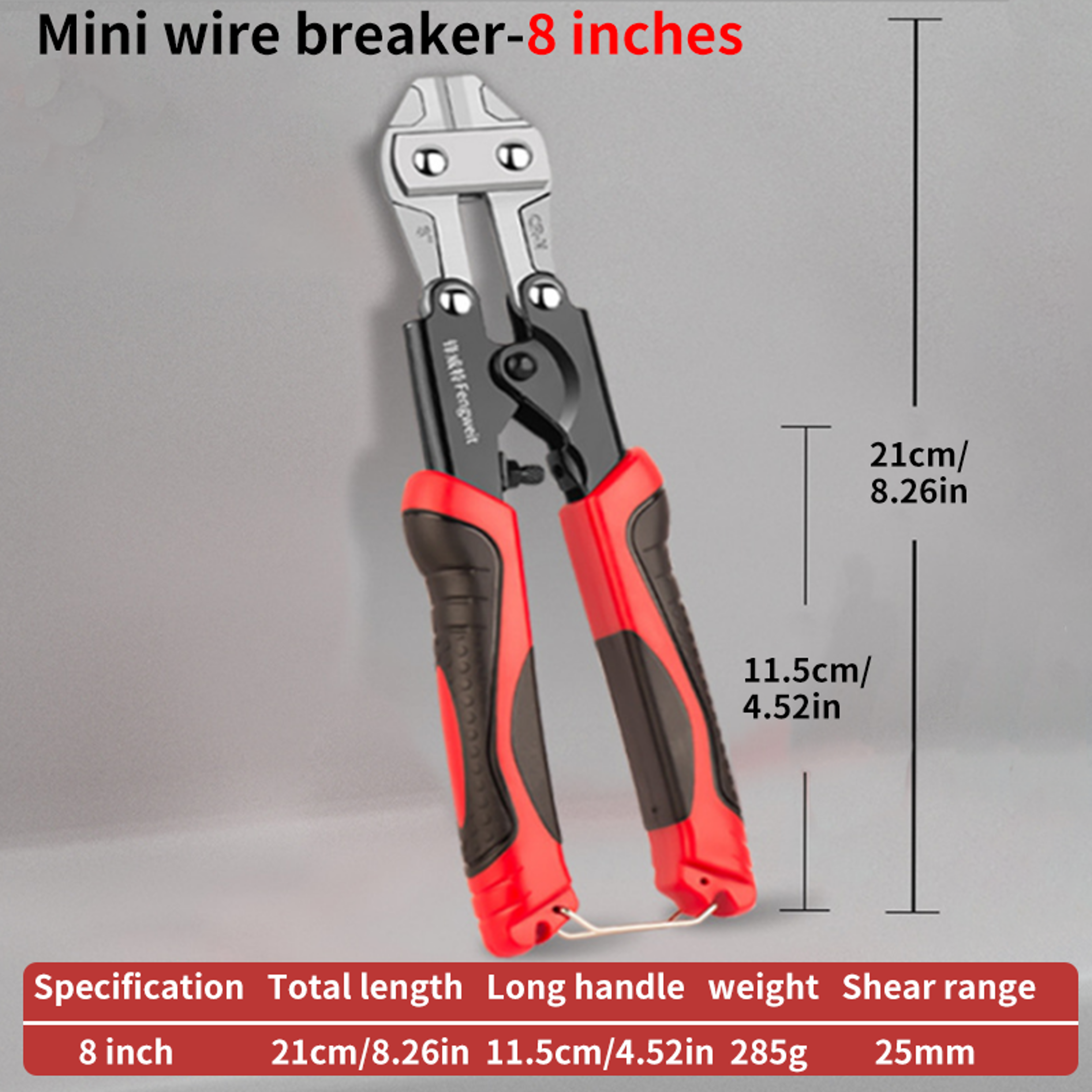 Premium Compact Mini Bolt Cutter Chrome Vanadium Steel Heavy Duty Wire Cutter Tool 7