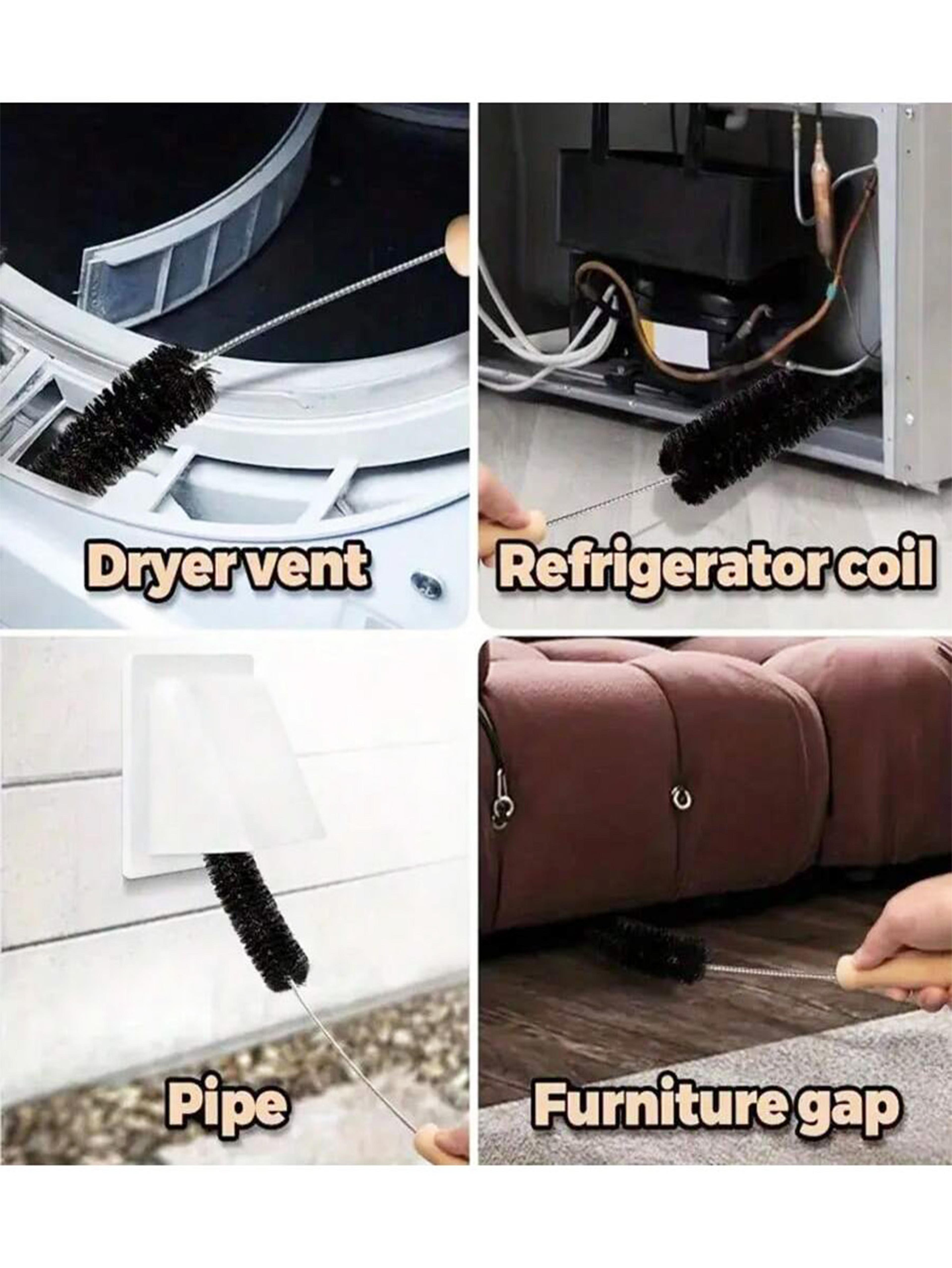 Dryer Vent Cleaning Brush Long Flexible Lint Remover For Washer  Dryer Vents 5