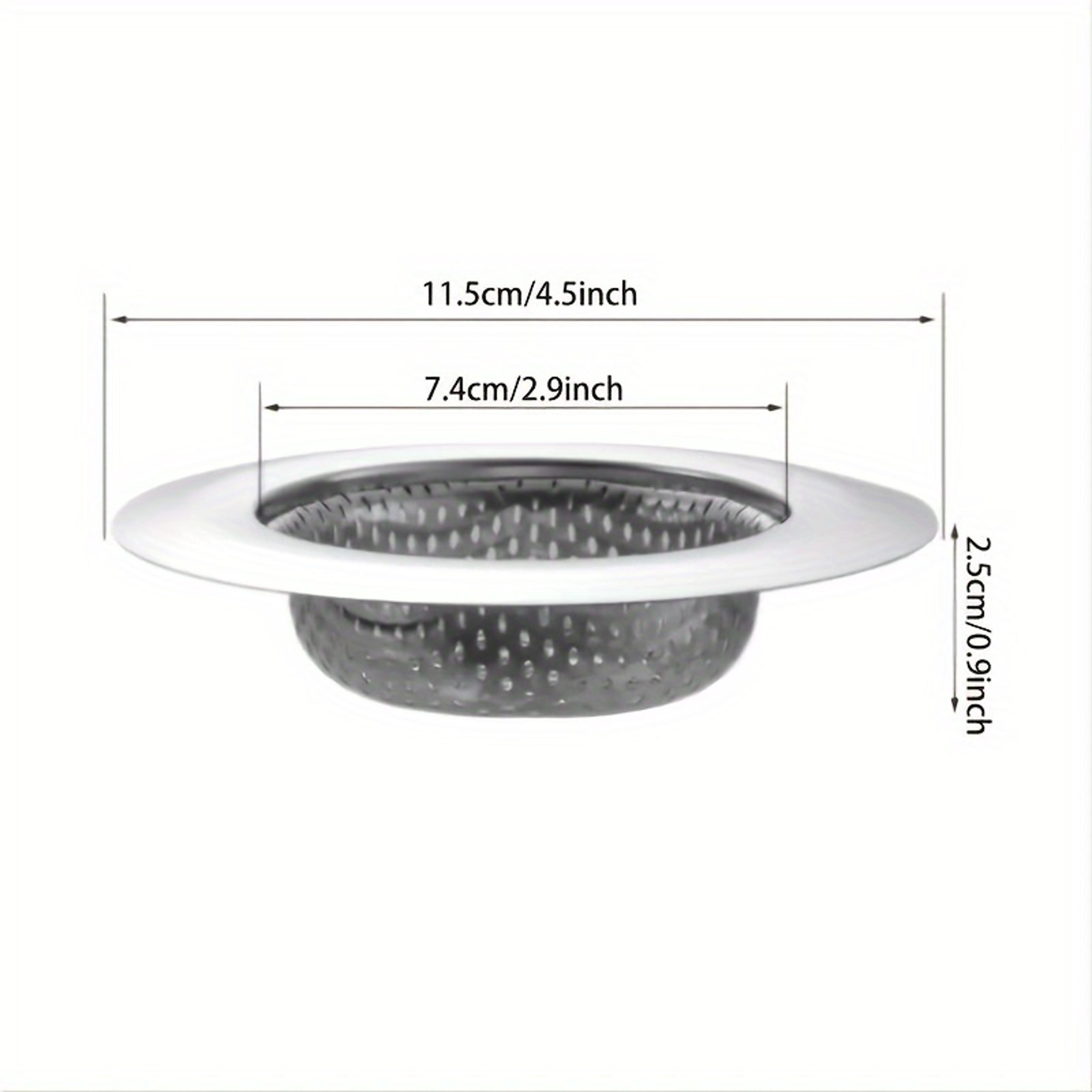 FlowGuard Stainless Steel Kitchen Sink Strainer Set Wide Rim Food Catchers 1