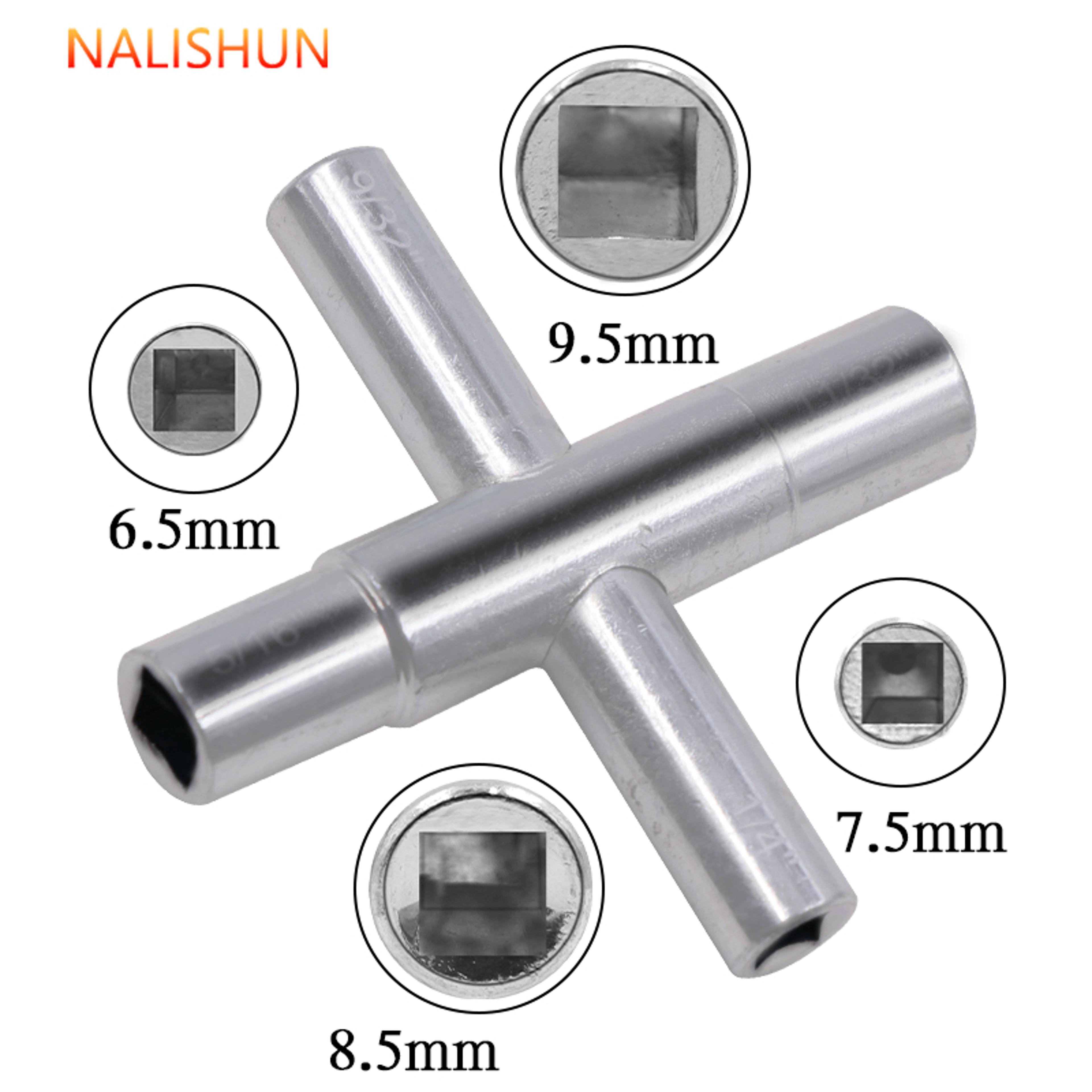 Universal Faucet  Meter Key Wrench MultiSize Plumbing Cabinet Tool 1