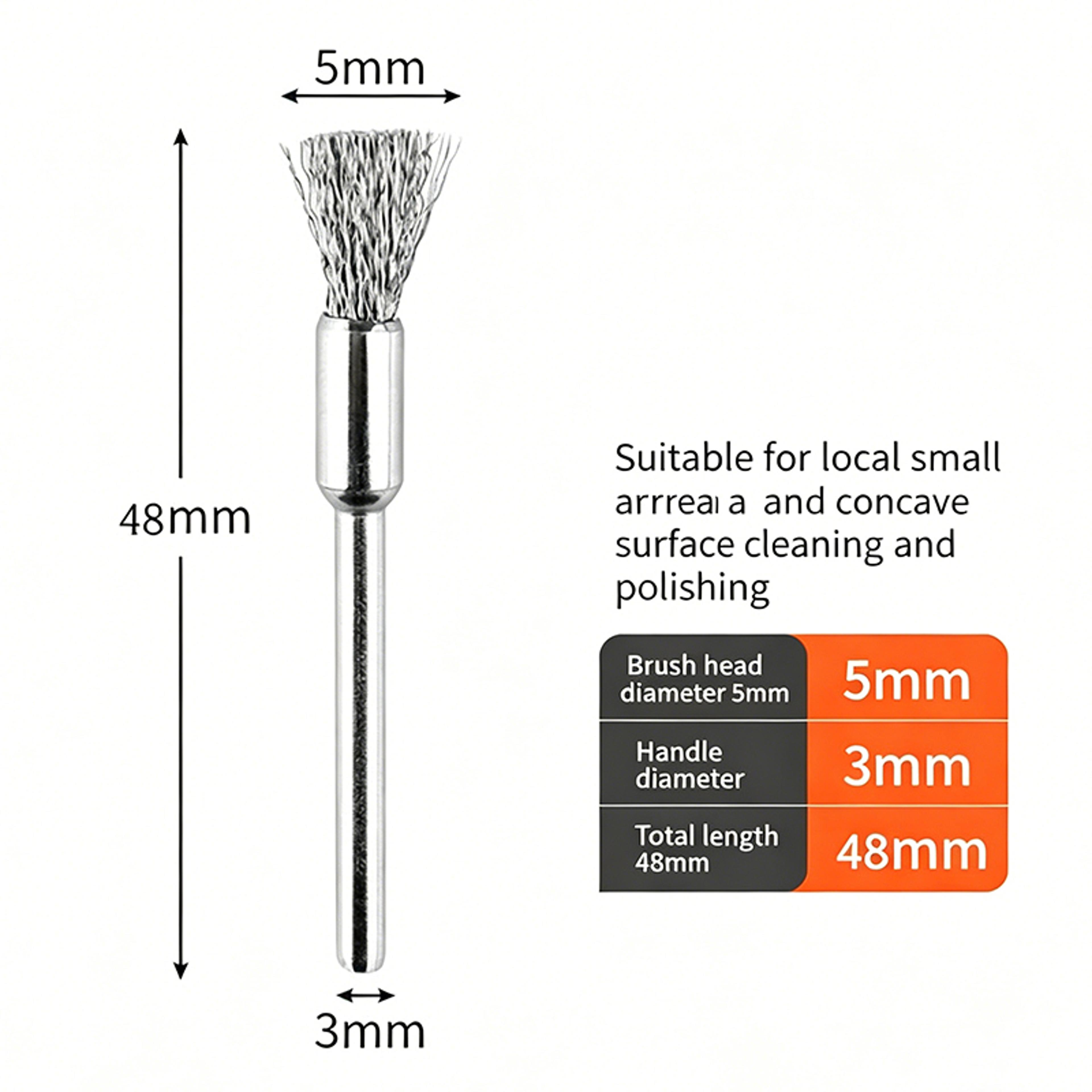 Precision Rotary Wire Brush Set For Rust Removal Polishing  Surface Restoration 2