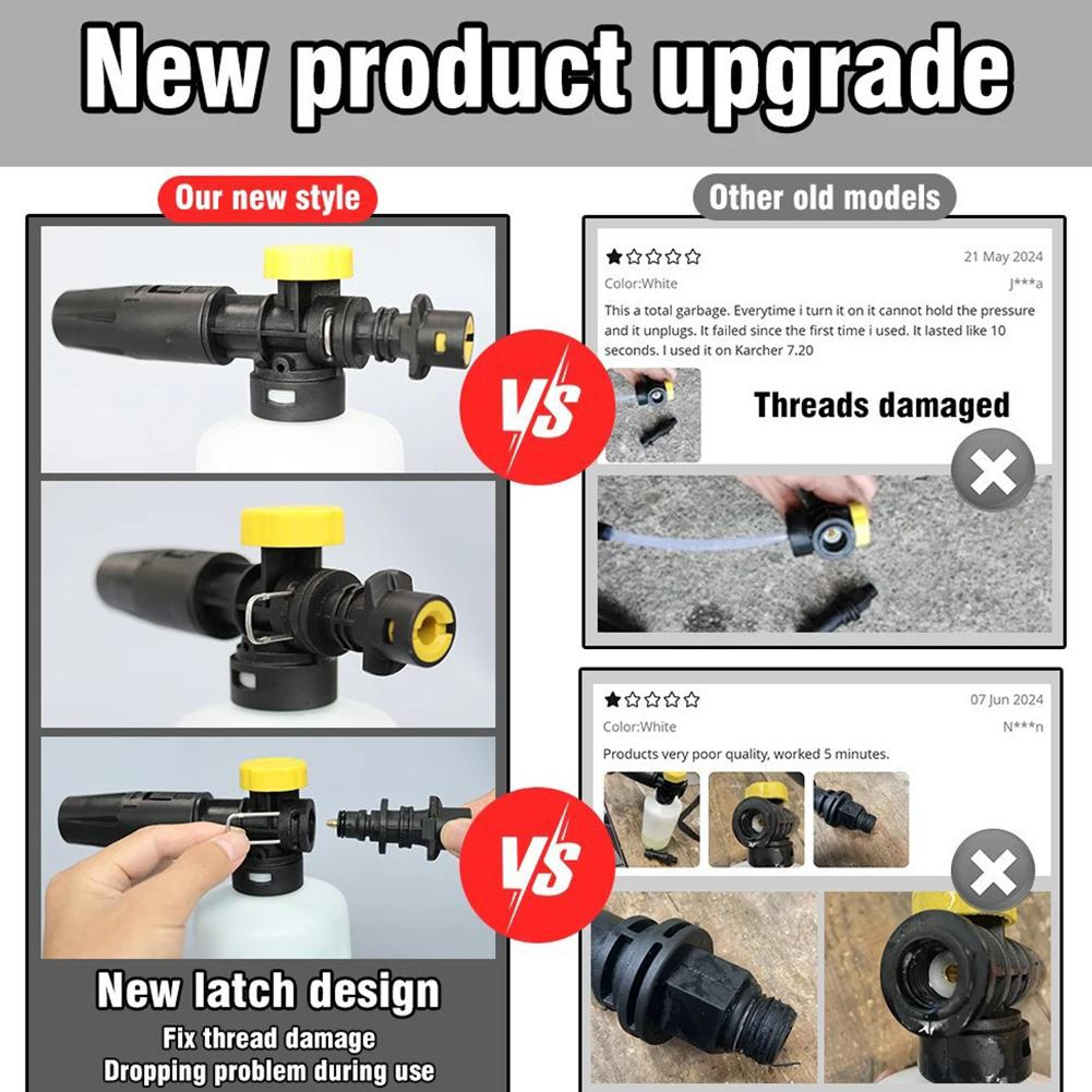 Compatible Adjustable Foam Cannon Car Wash Sprayer 5