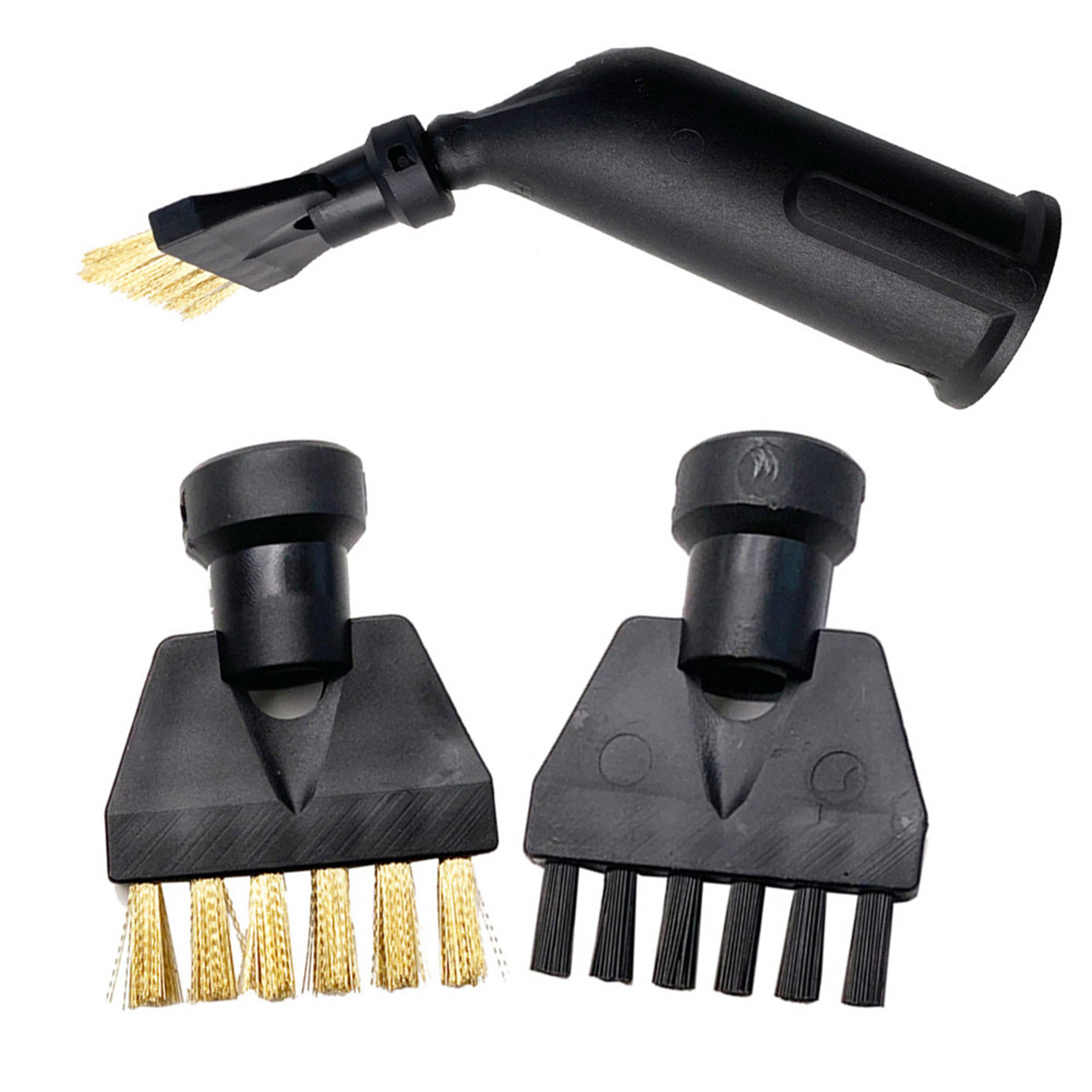 Karcher Steam Cleaner Brush Set Nylon  Brass Detail Cleaning Brushes 3