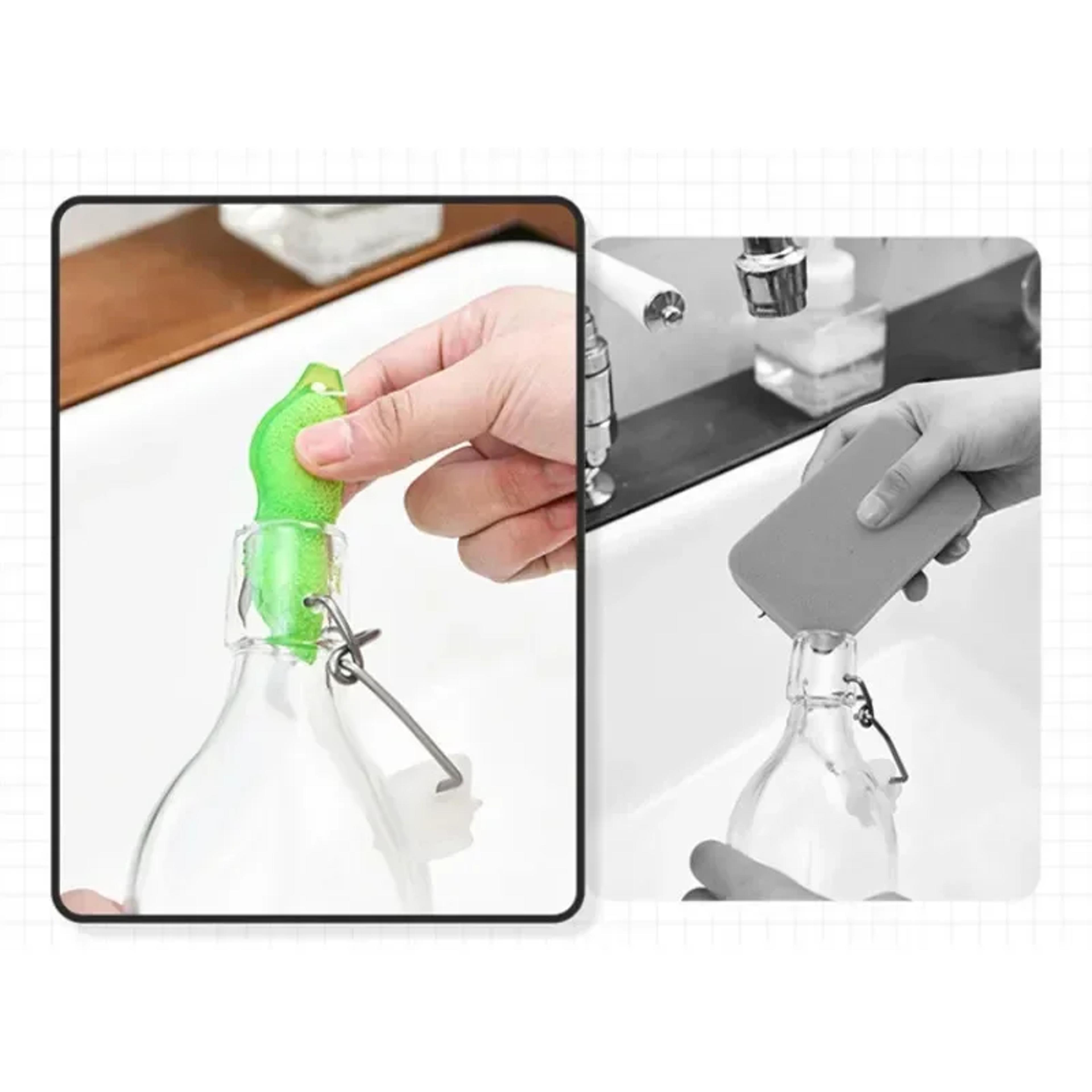 Bottle Cleaning Sponge Set Bottle Cleaner Brush For Glasses Cups  Water Bottles 4