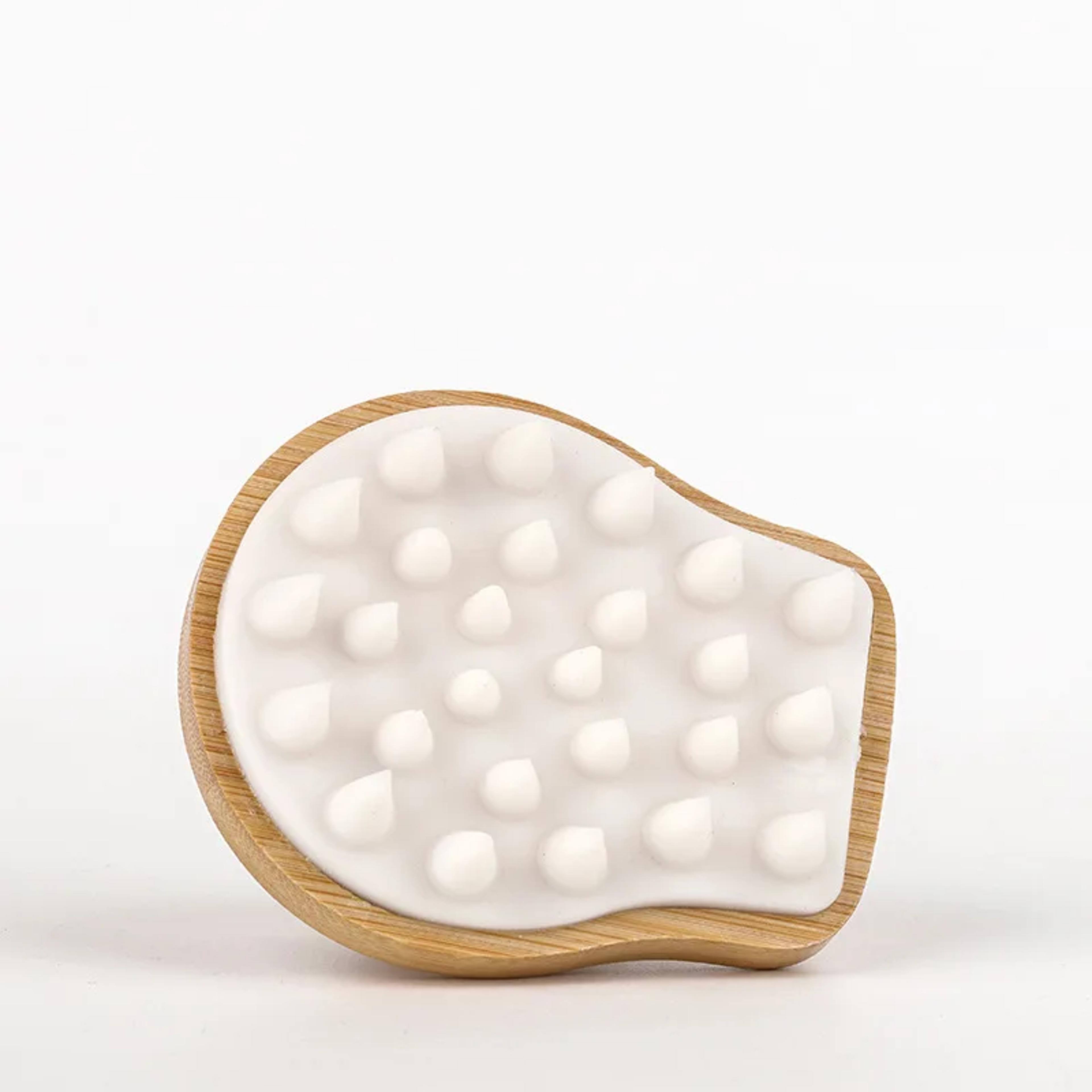 Bamboo Scalp Massage Shampoo Brush For Deep Cleansing  Hair Care 4