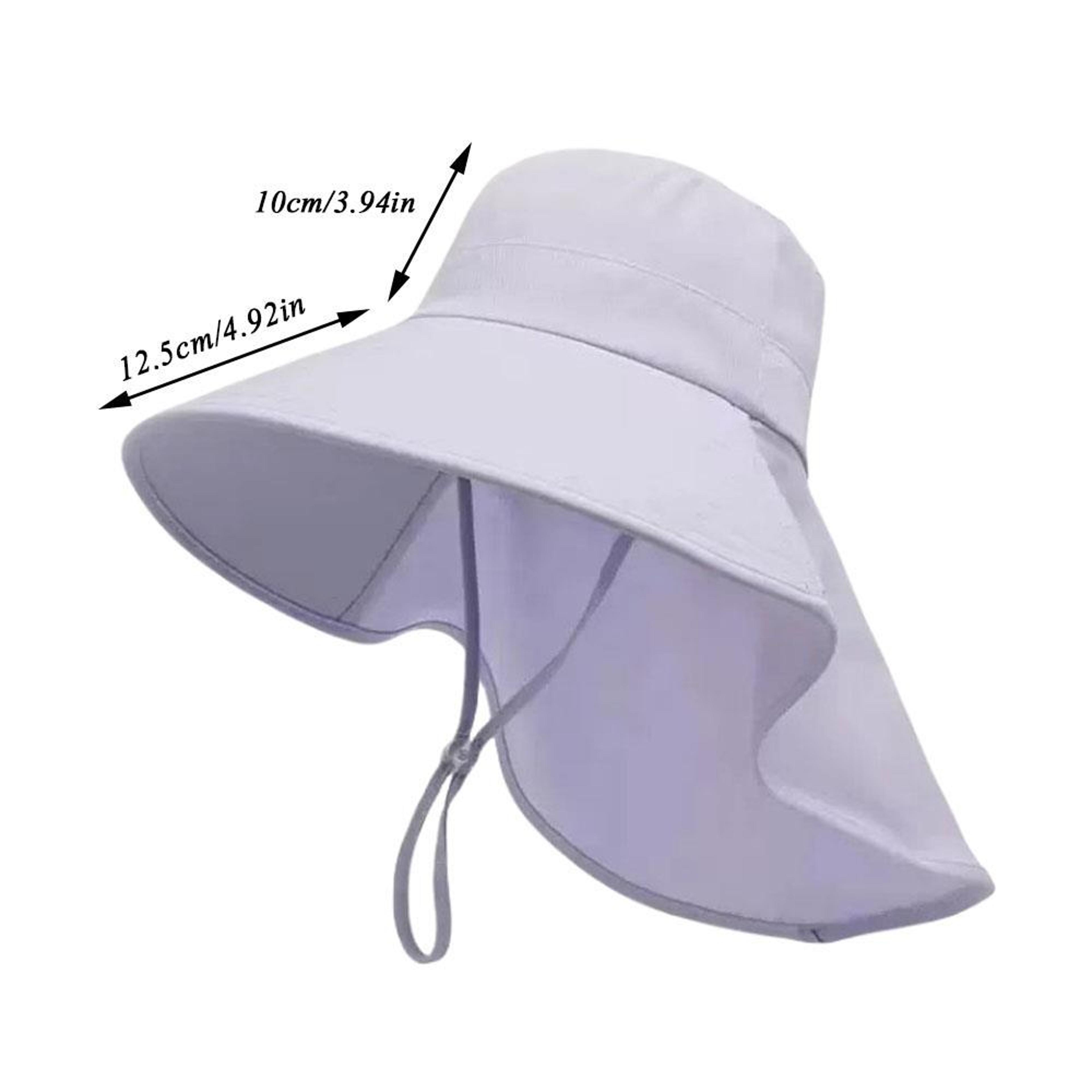 Womens Ponytail UV Sun Hat With Neck Flap Wide Brim Fisherman Cap For Outdoor Travel And Hiking 4