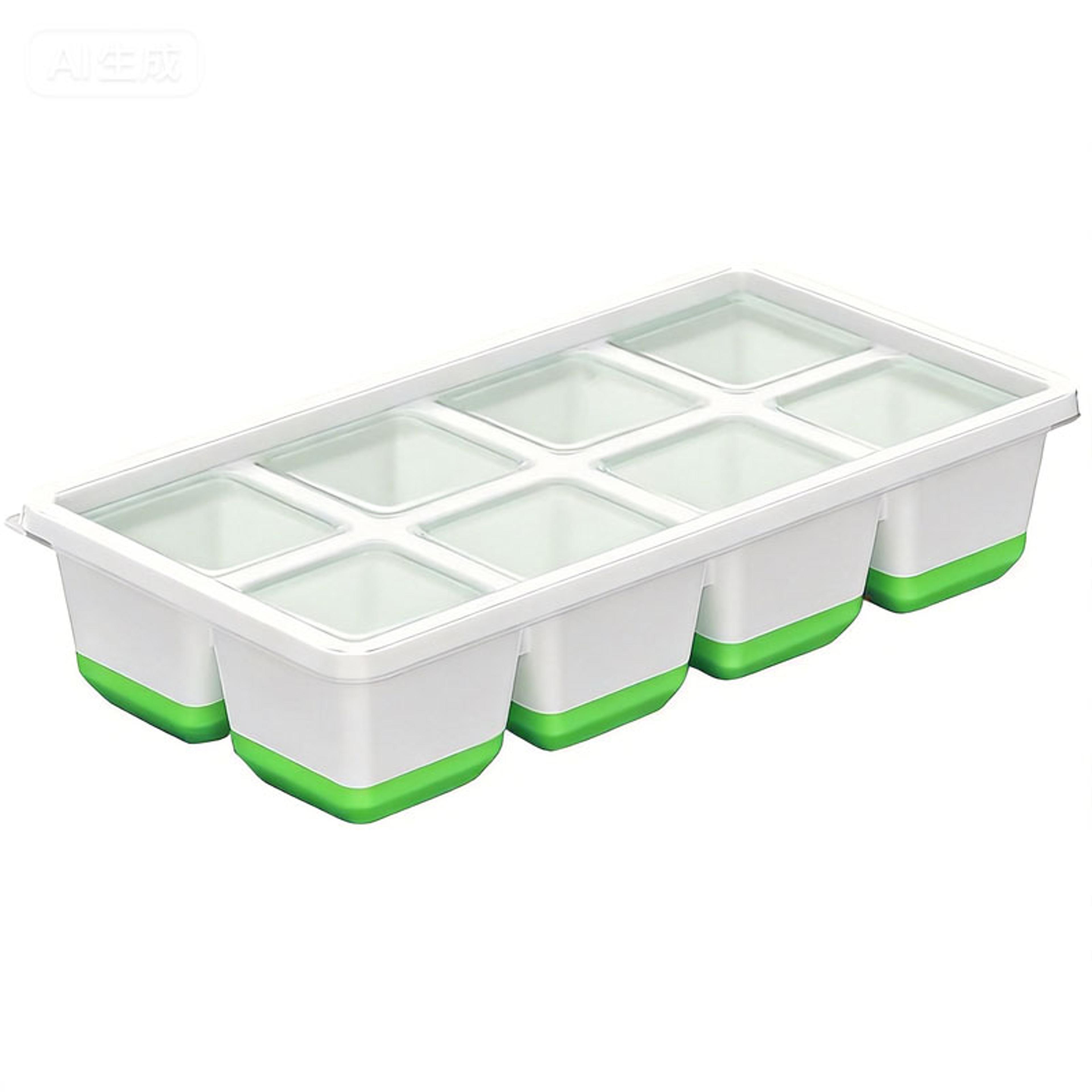 Large Silicone Ice Cube Tray With Lid For Whiskey Cocktails  Everyday Chilling 1