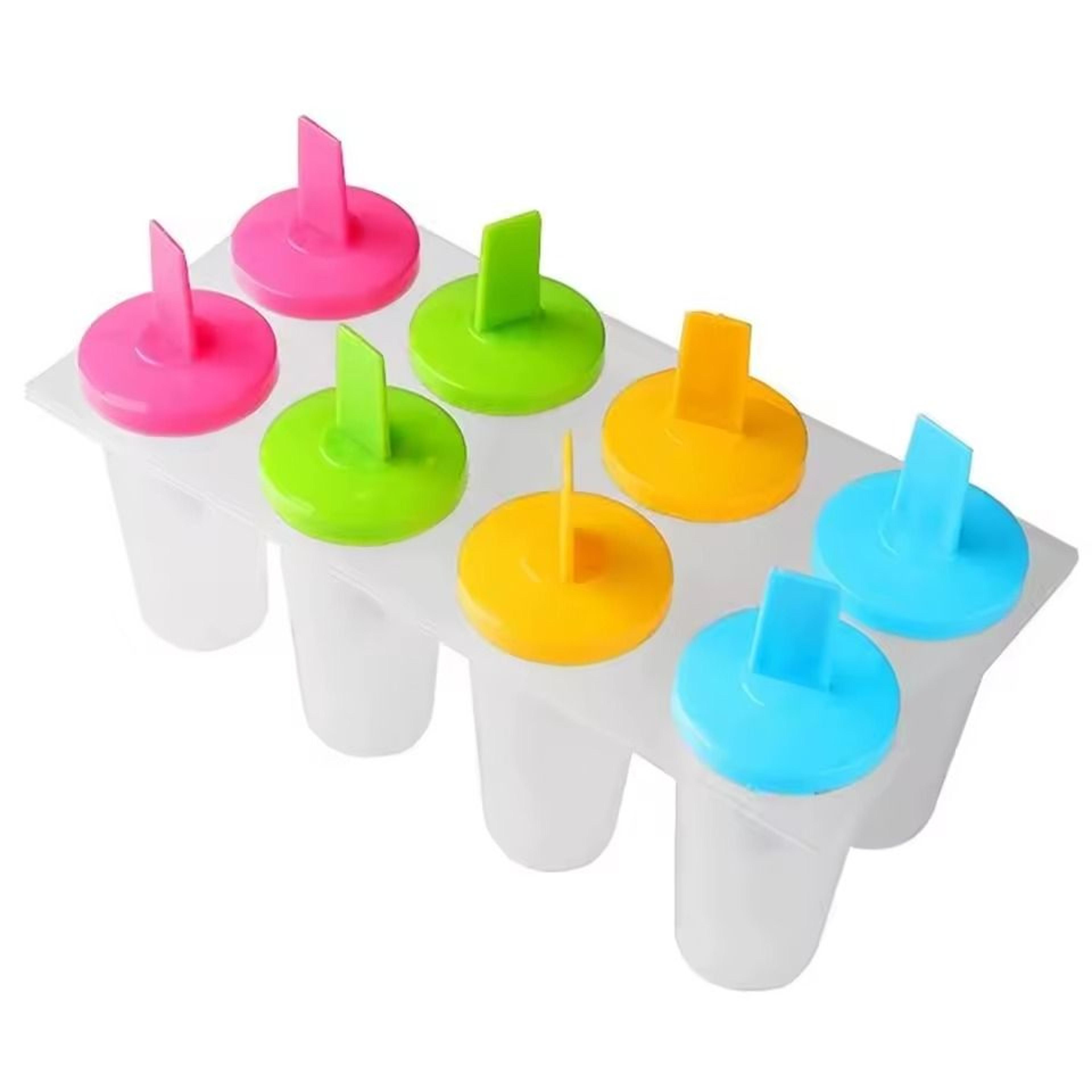 cavity silicone popsicle mold set for homemade ice pops, frozen yogurt & fruit treats