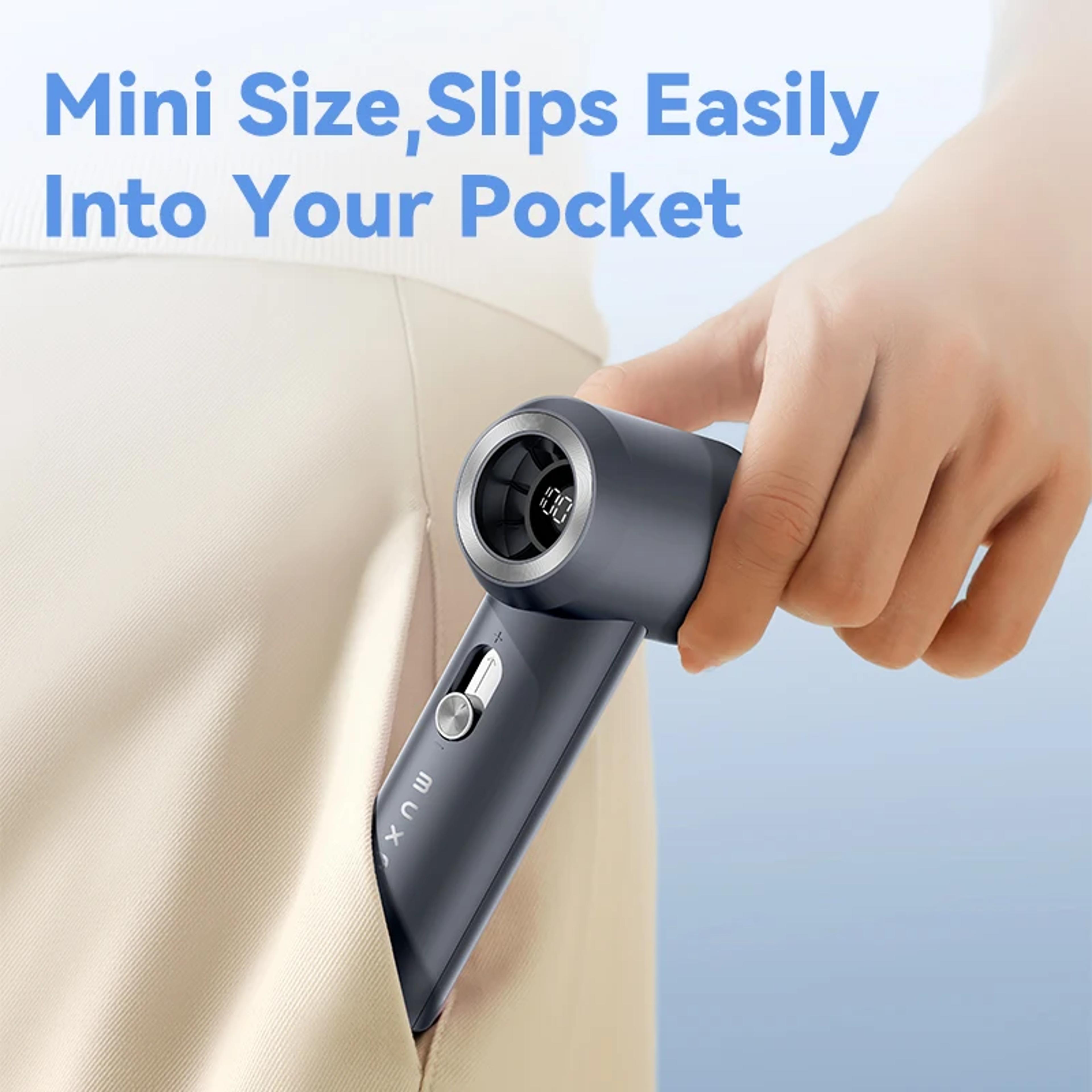 Portable Handheld Fan With Speed Control  Digital Display 5