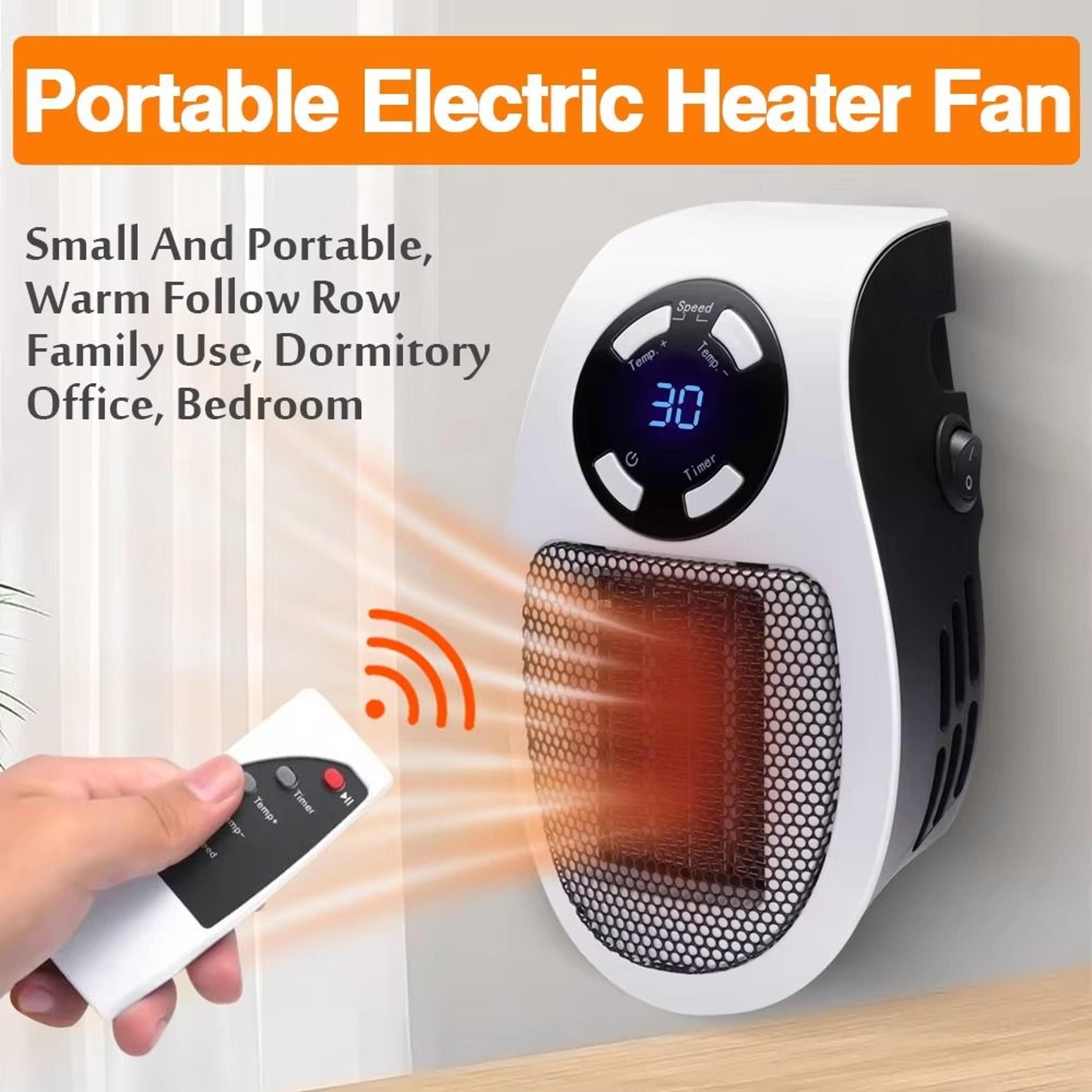 portable electric home room heater, mini radiator remote warmer machine, wall room heater home appliance
