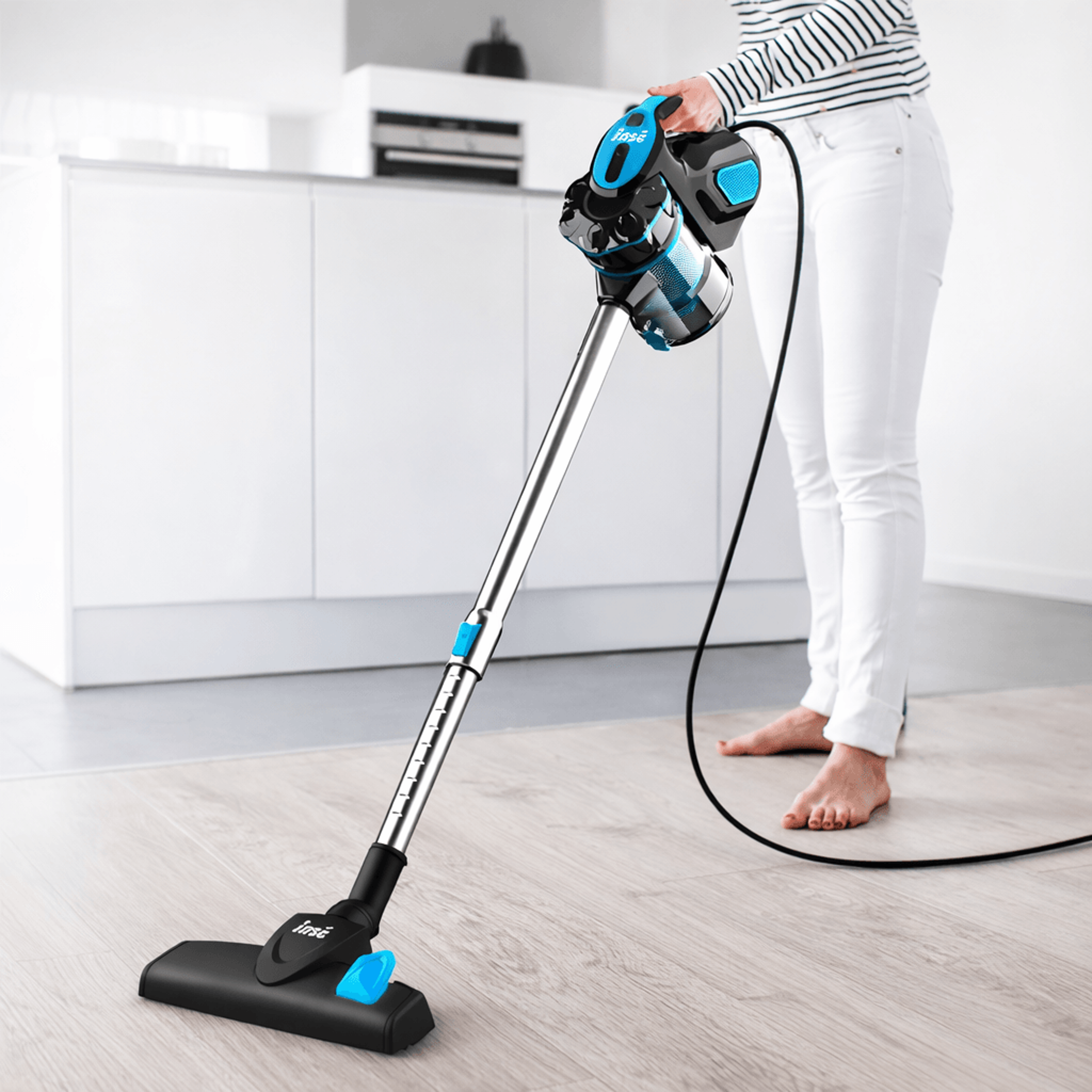 vacuum cleaner corded with powerful suction, motor stick handheld vacuum cleaner for home pet hair hard floor
