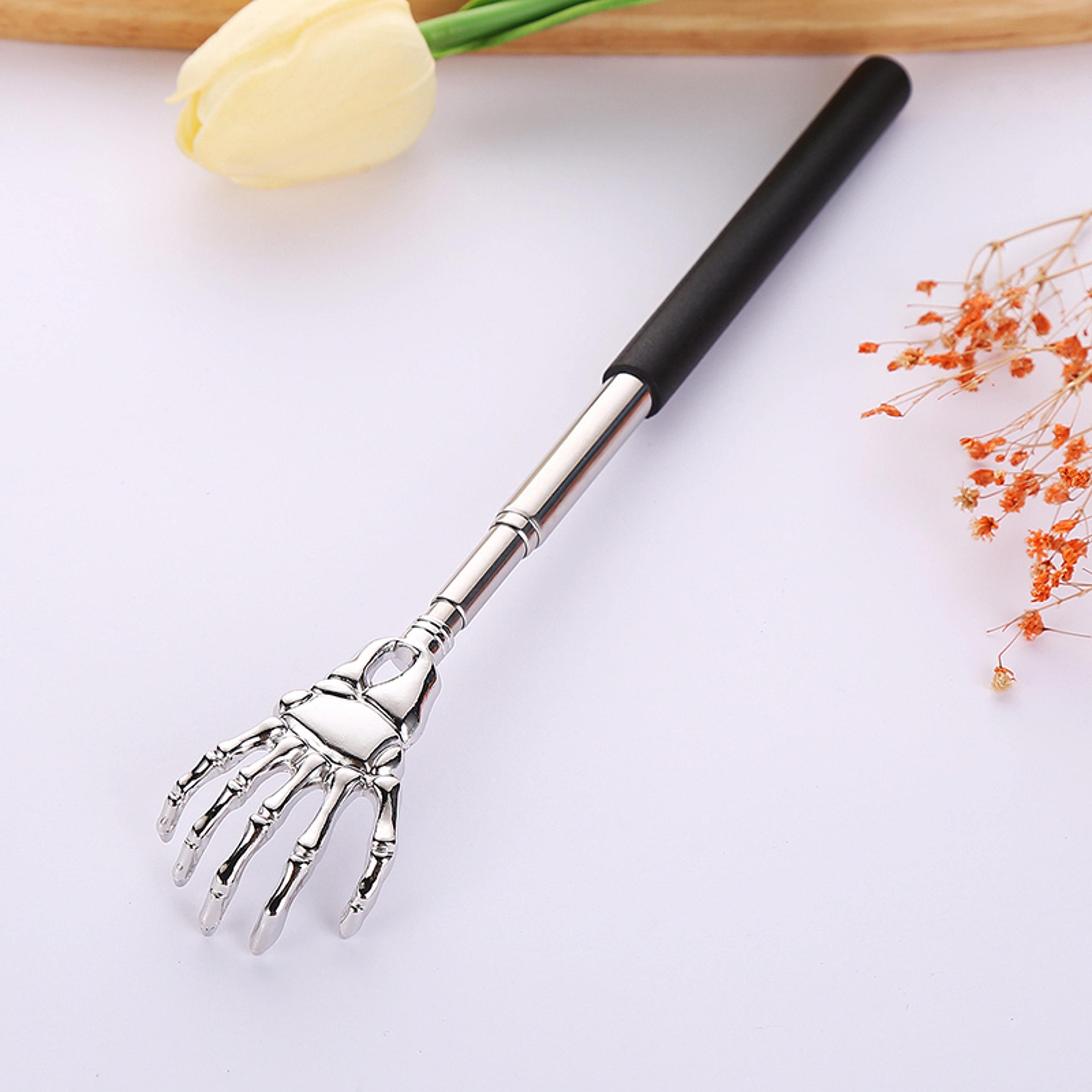 Stainless Steel Ghost Hand Itchy Scratcher Scalable Itchy Scratcher For Home Use Ideal For Elderly  8