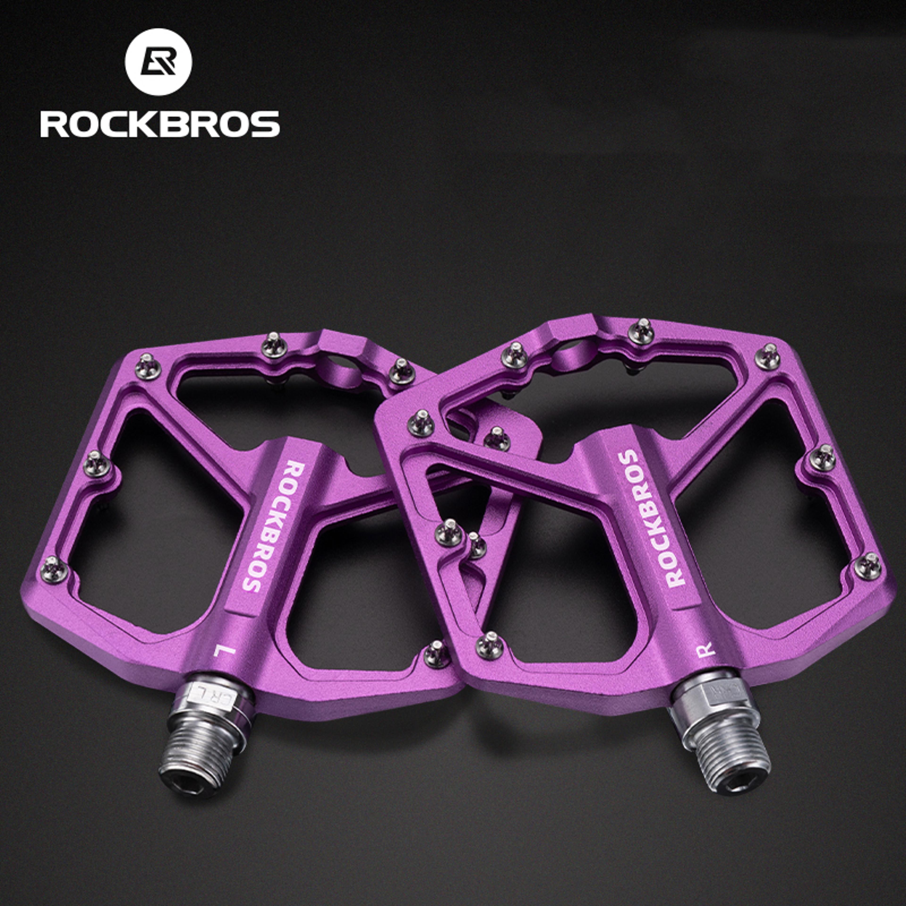 aluminum alloy bike pedals, anti-slip one-piece mtb road cycling pedals with sealed bearings
