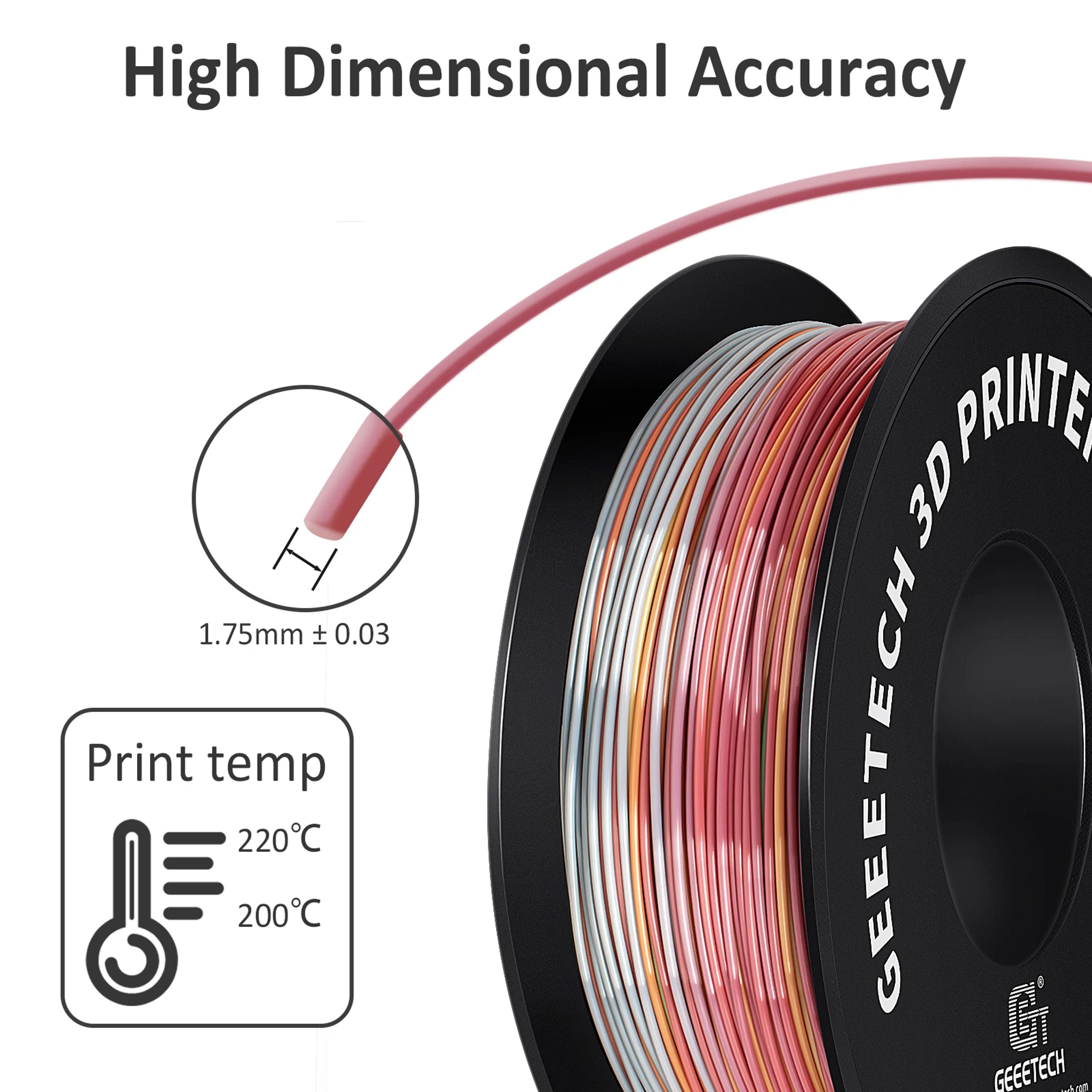 3D Printer Filament PLA PETG Plastic TangleFree For 3D Printing Black White 1