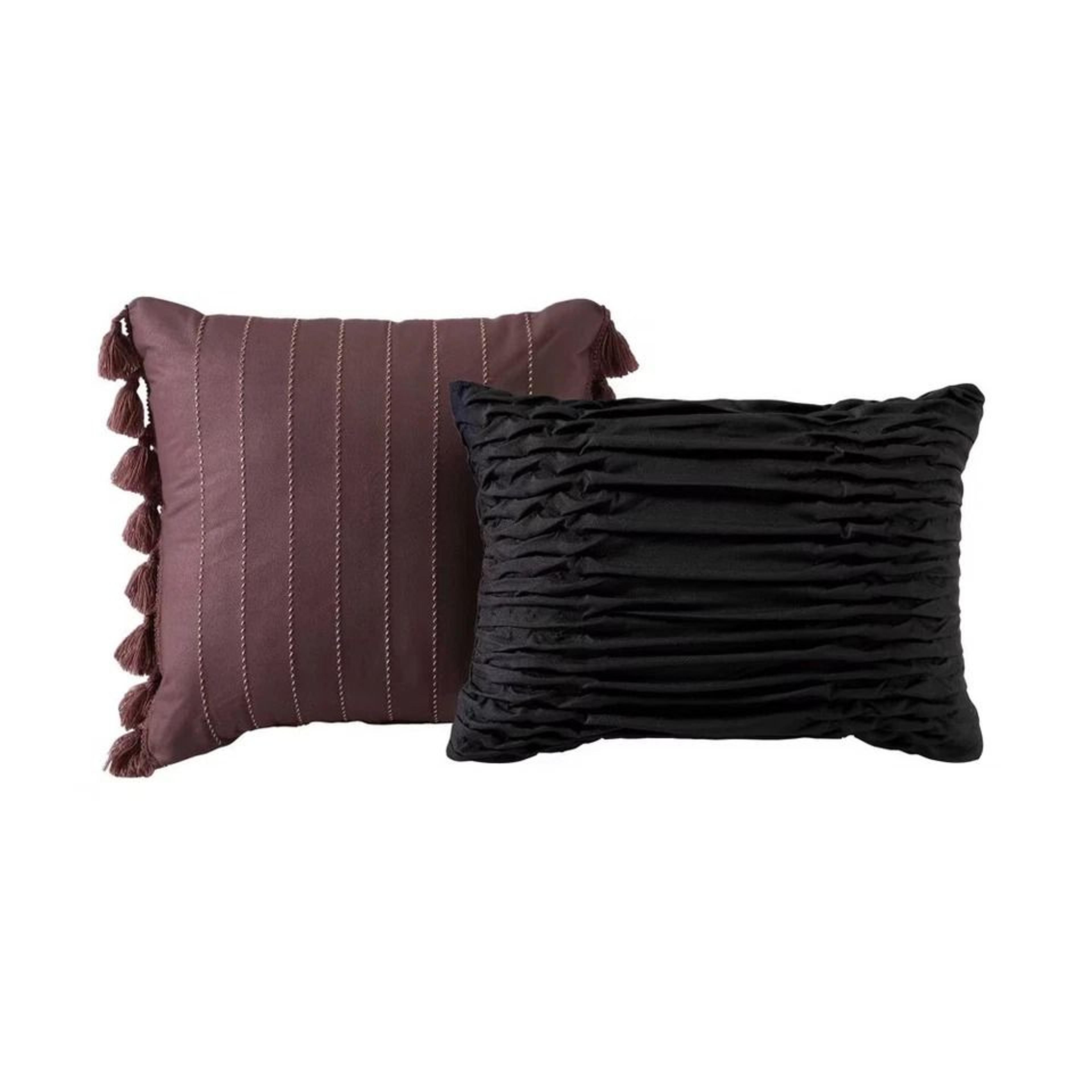 Velvet Floral King Vita Bedding Set Comforter With Shams And Decorative Pillows Machine Washable 4