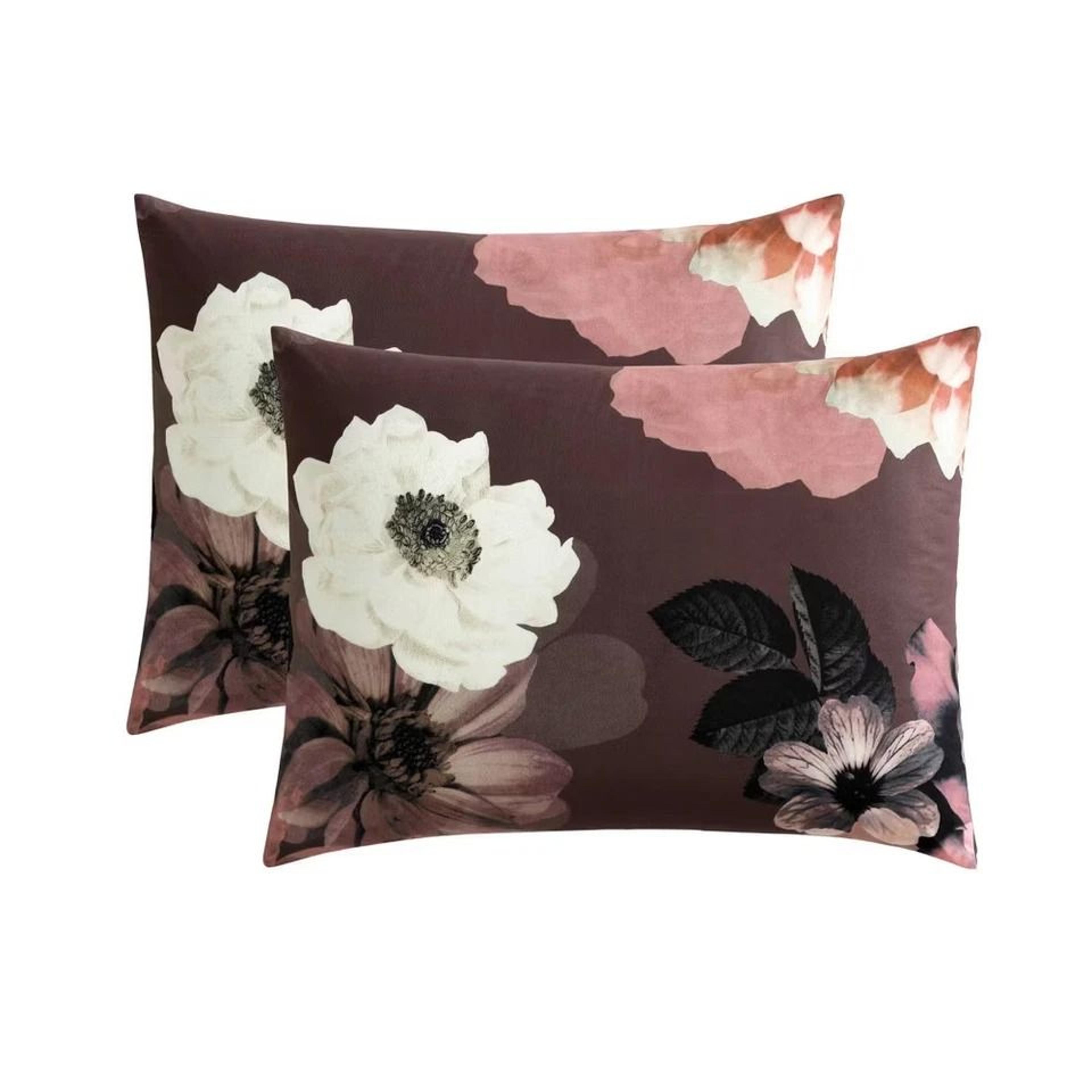 Velvet Floral King Vita Bedding Set Comforter With Shams And Decorative Pillows Machine Washable 5