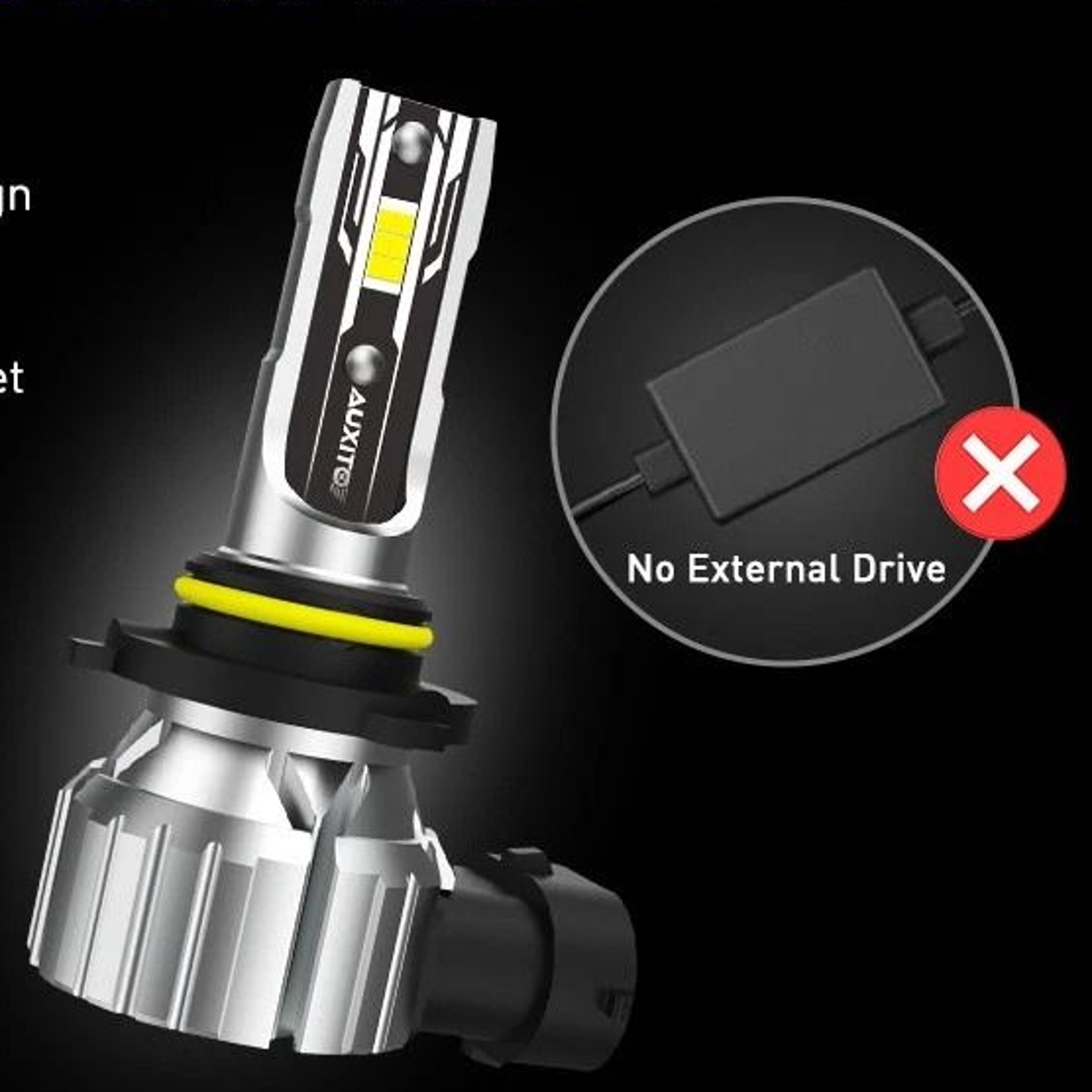 high power led headlight kit, super bright bulbs, white , plug and play, waterproof