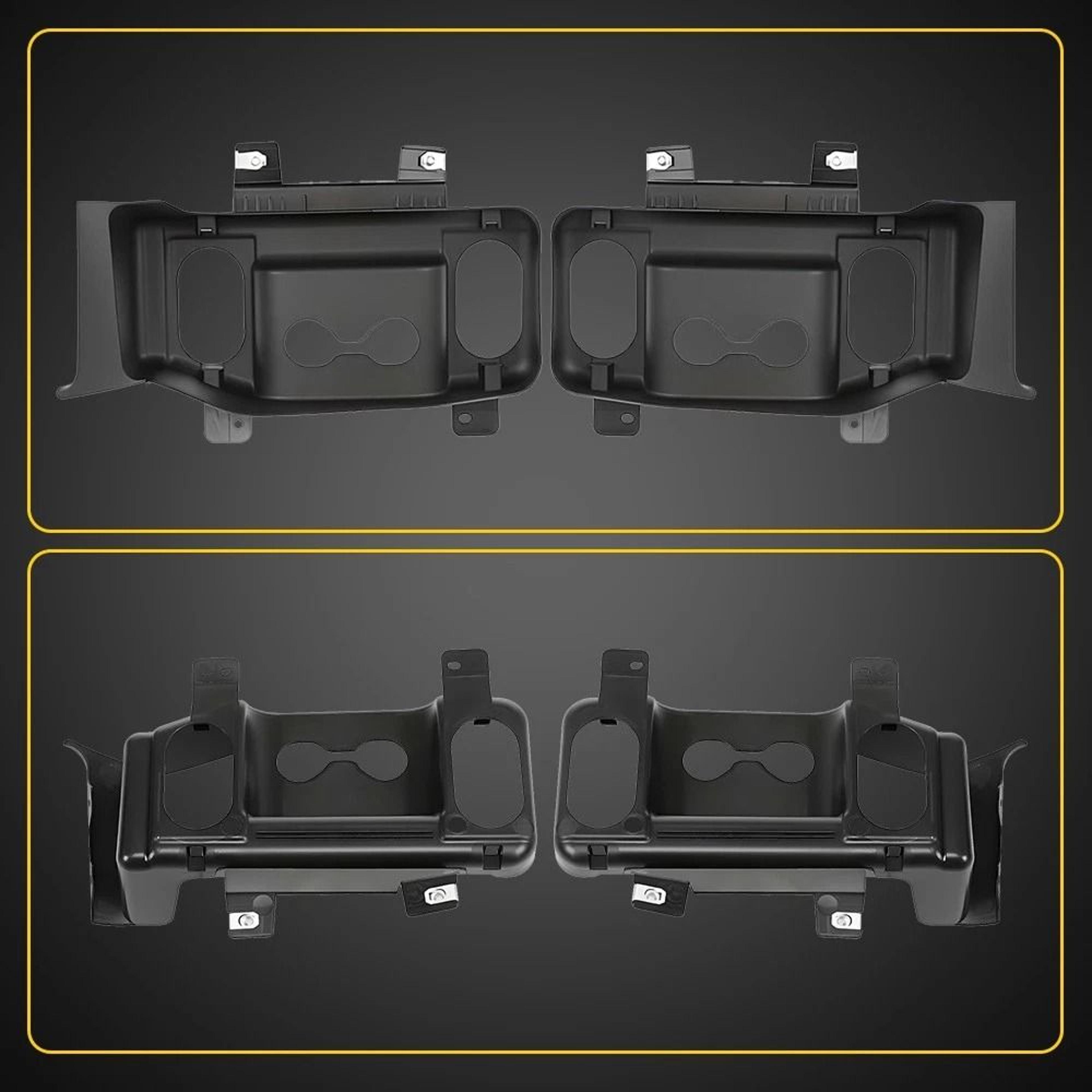 Front Bumper Tow Hook Trim Cover Panel Set Left And Right Replacement 1