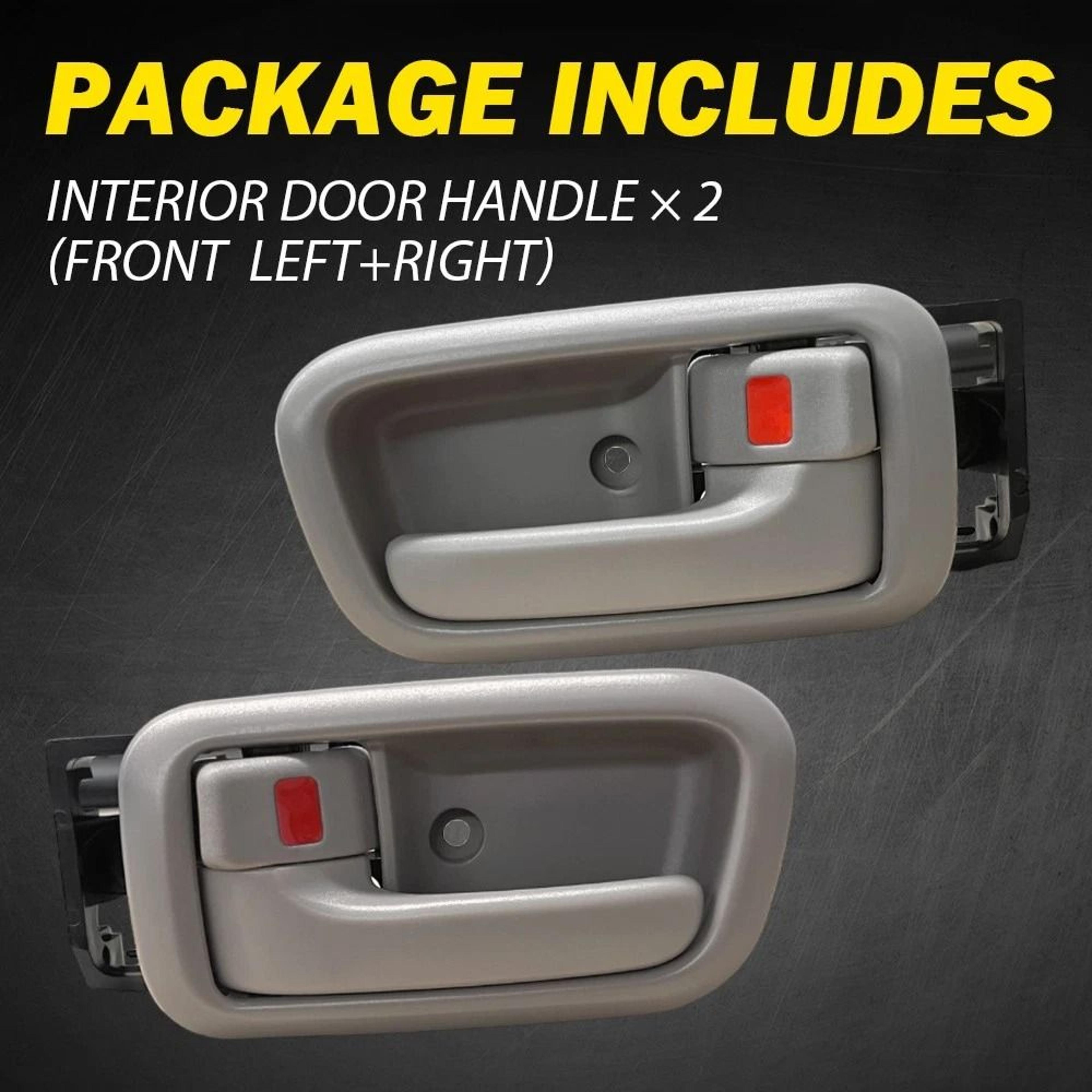 Toyota Tundra Inside Door Handle  Bezels Front LH RH Side Durable Beige ABS Fitment Parts 7