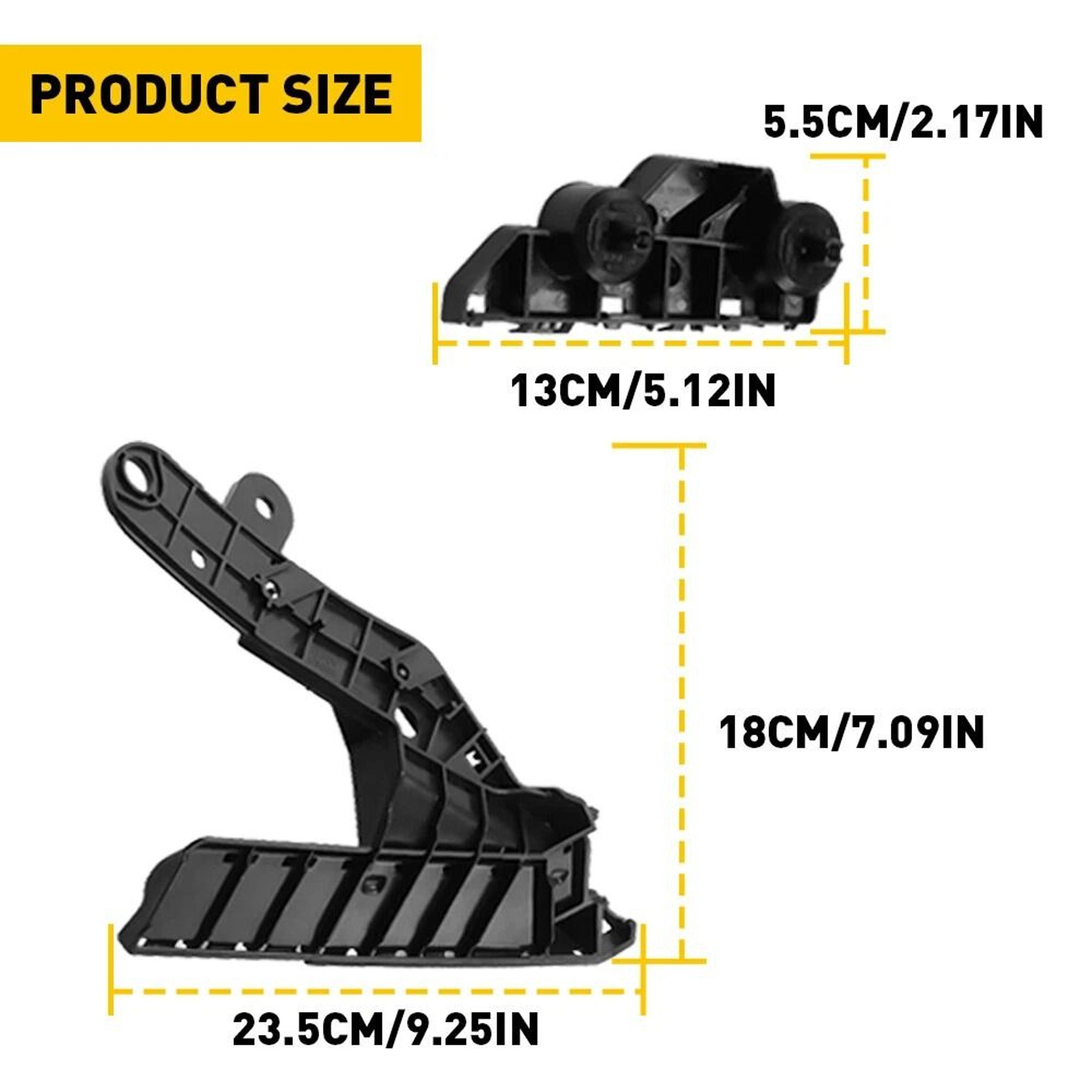Replacement Bumper Bracket Set Front Left  Right Side Durable And WearResistant No Modification Req 4