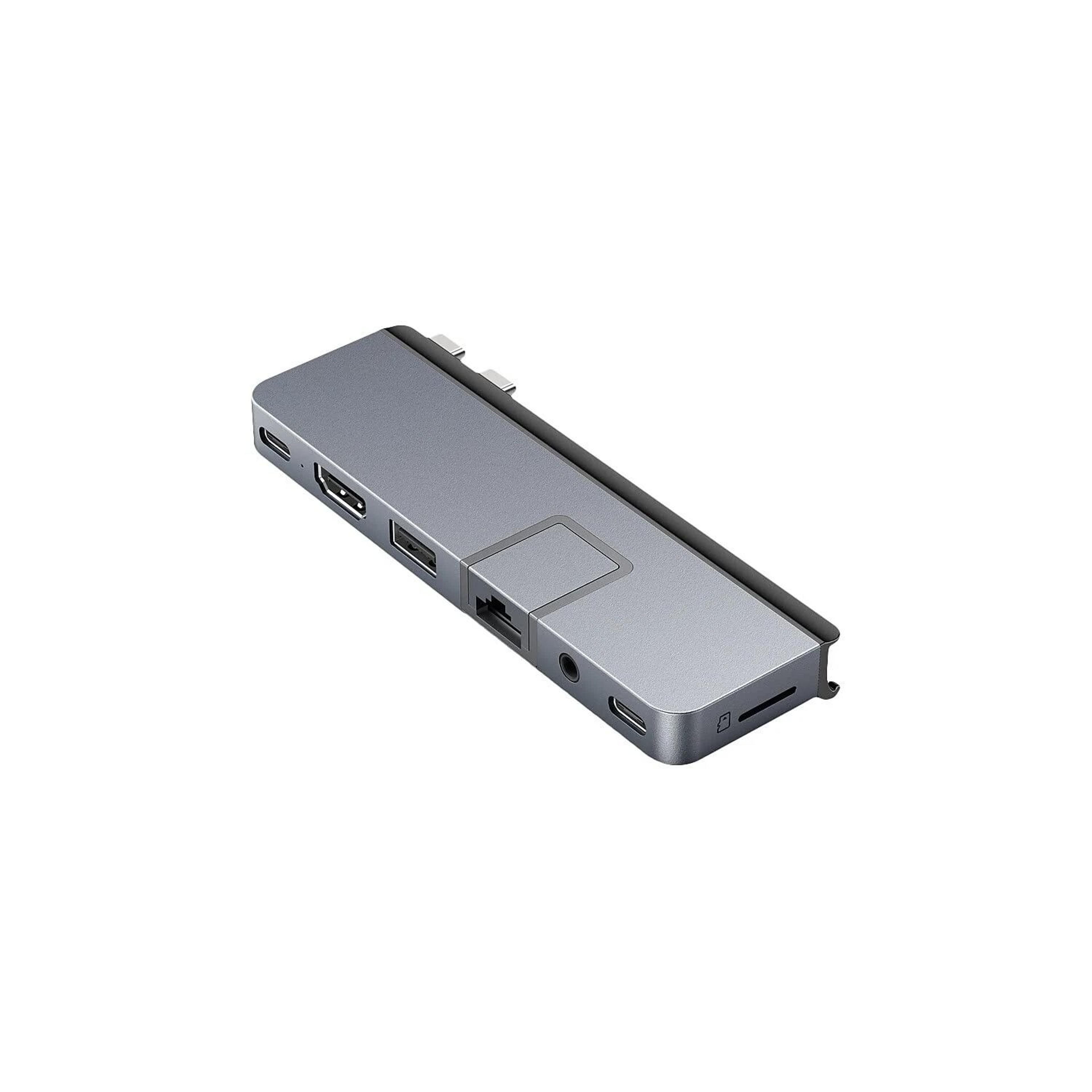 hyperdrive duo usb c hub for macbook,port adapter, hdmi , thunderbolt data transfer, usb-a, usb-c