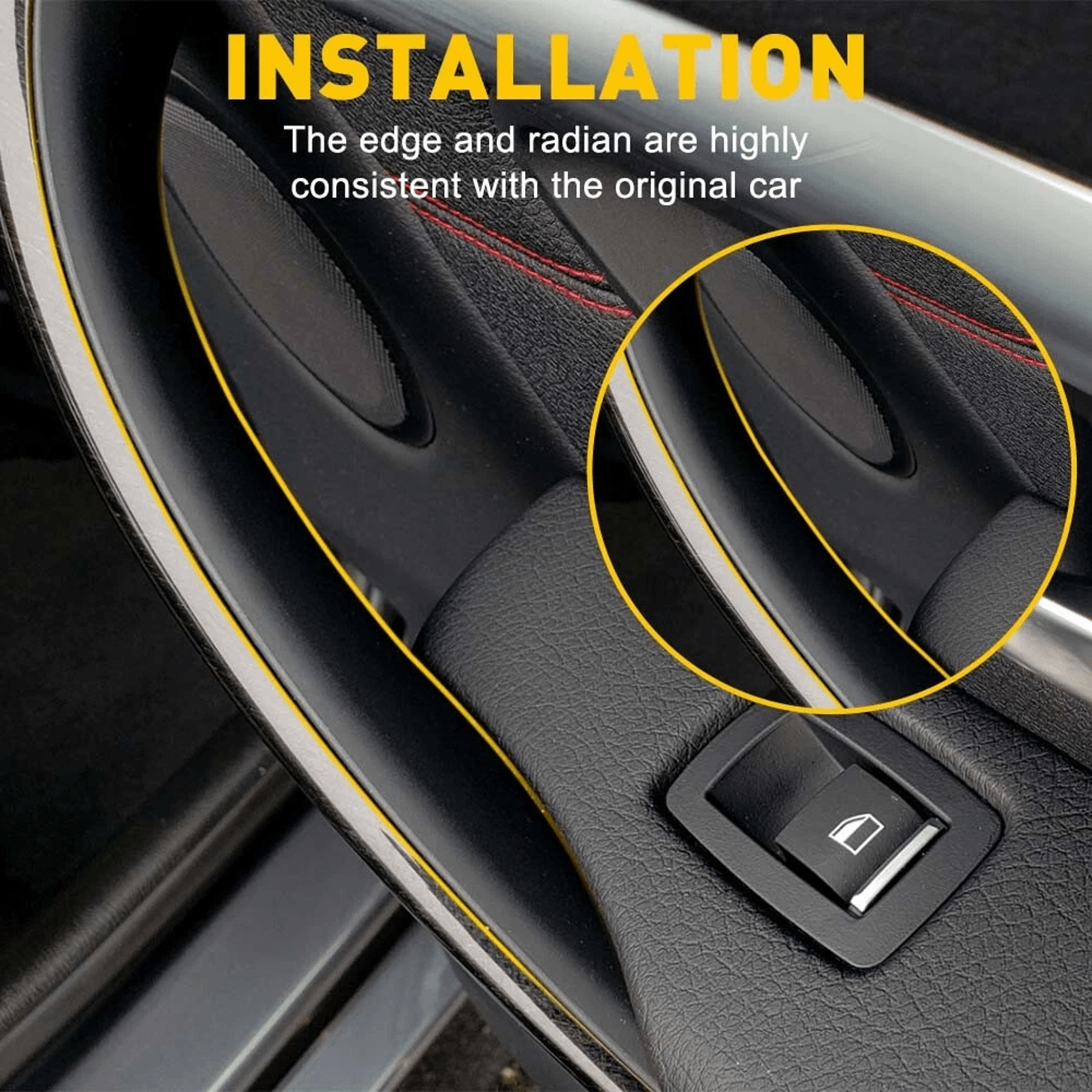 Front Left  Right Door Pull Handle Interior Trim Cover Durable Material Perfect Replacement For Veh 1