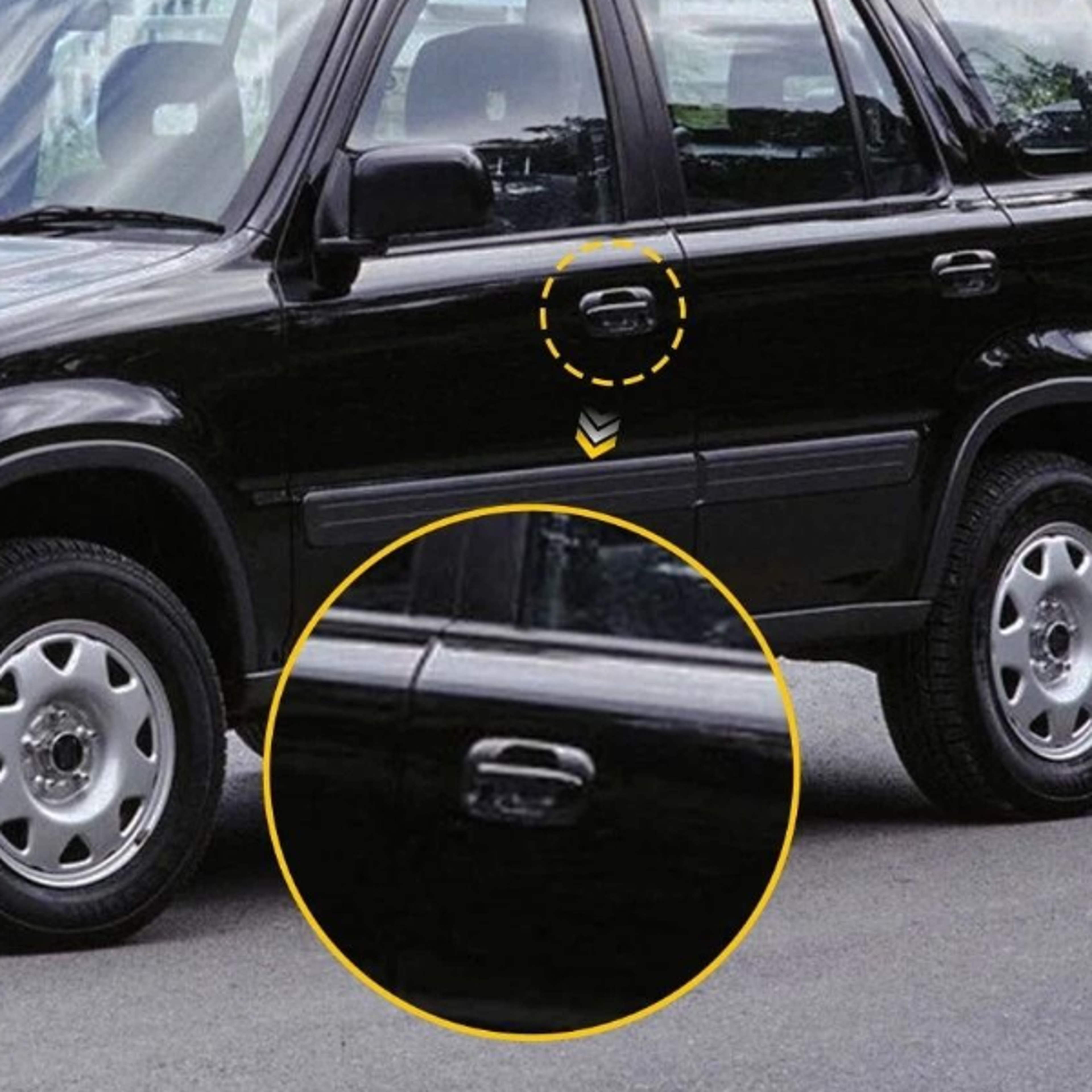 exterior door handle for front passenger side, durable high-quality plastic, perfect fit, quality assured