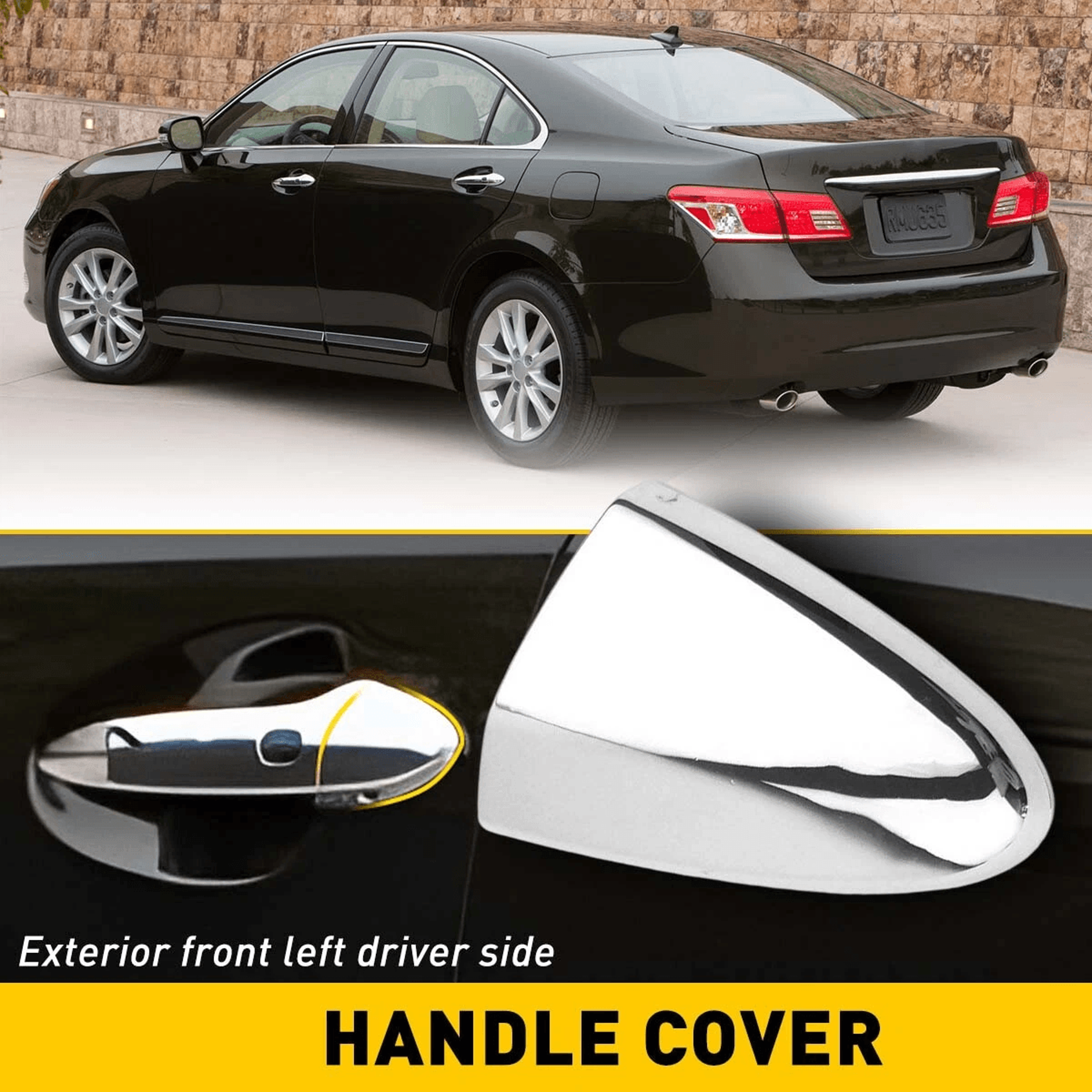 NEW Driver Side Door Handle Cover Durable ChromePlated Plastic Prevents Scratches  Abrasion Direct  1