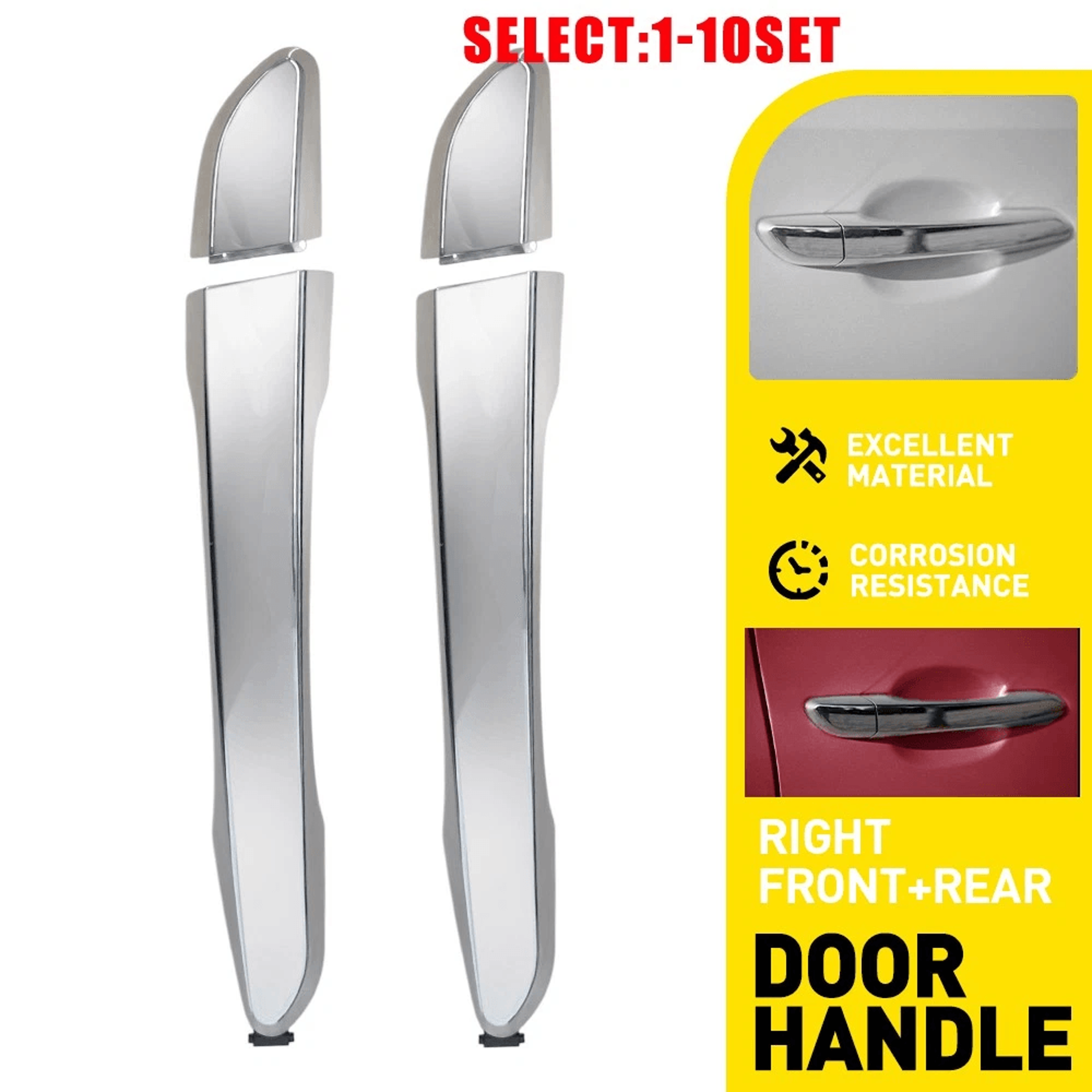Front Rear Right Exterior Door Handles HighQuality Side Hand Durable Simple Installation Perfect Fi 11