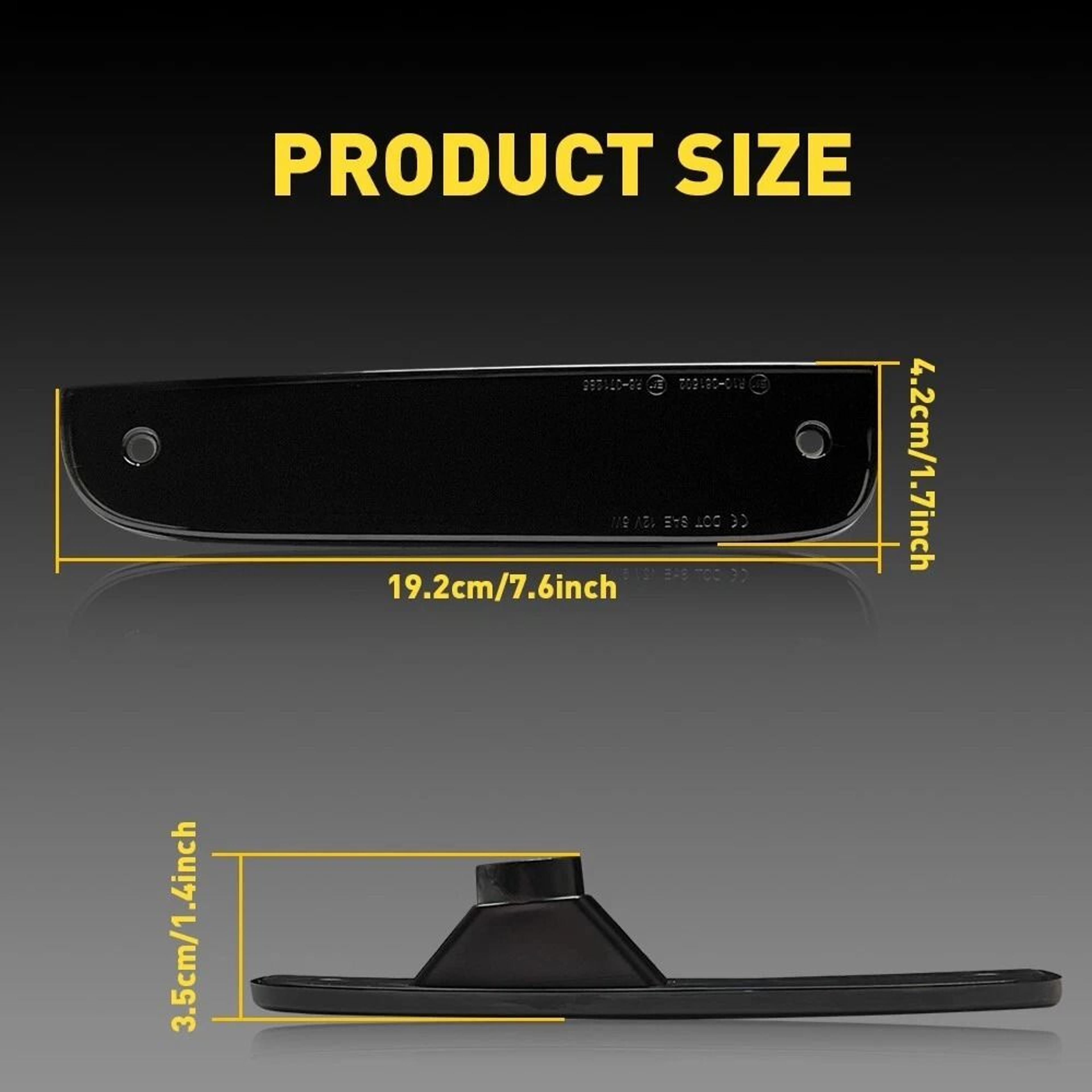 LED Side Marker Lights Waterproof High Brightness Front Corner Parking Lights Energy Saving 2