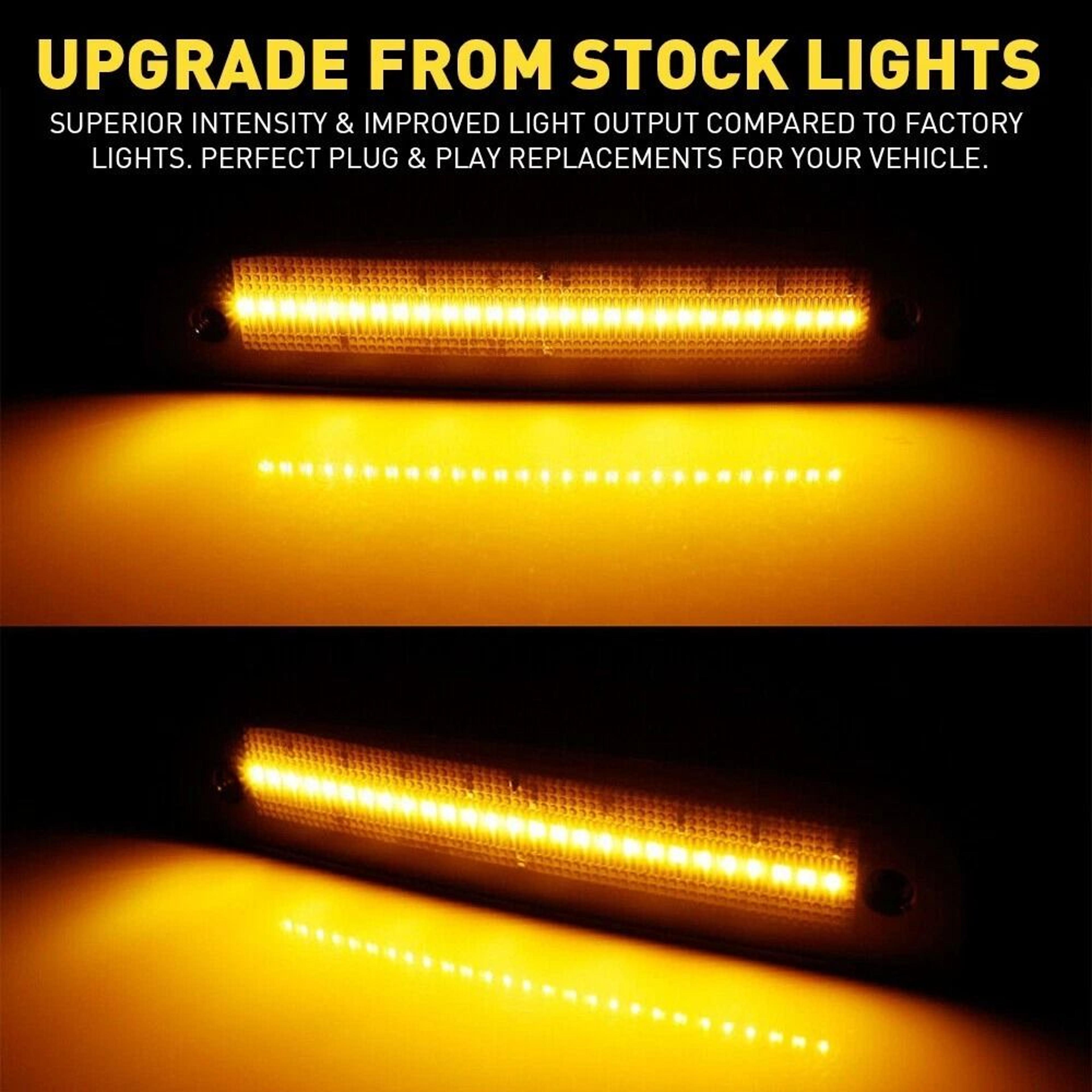 LED Side Marker Lights Waterproof High Brightness Front Corner Parking Lights Energy Saving 4