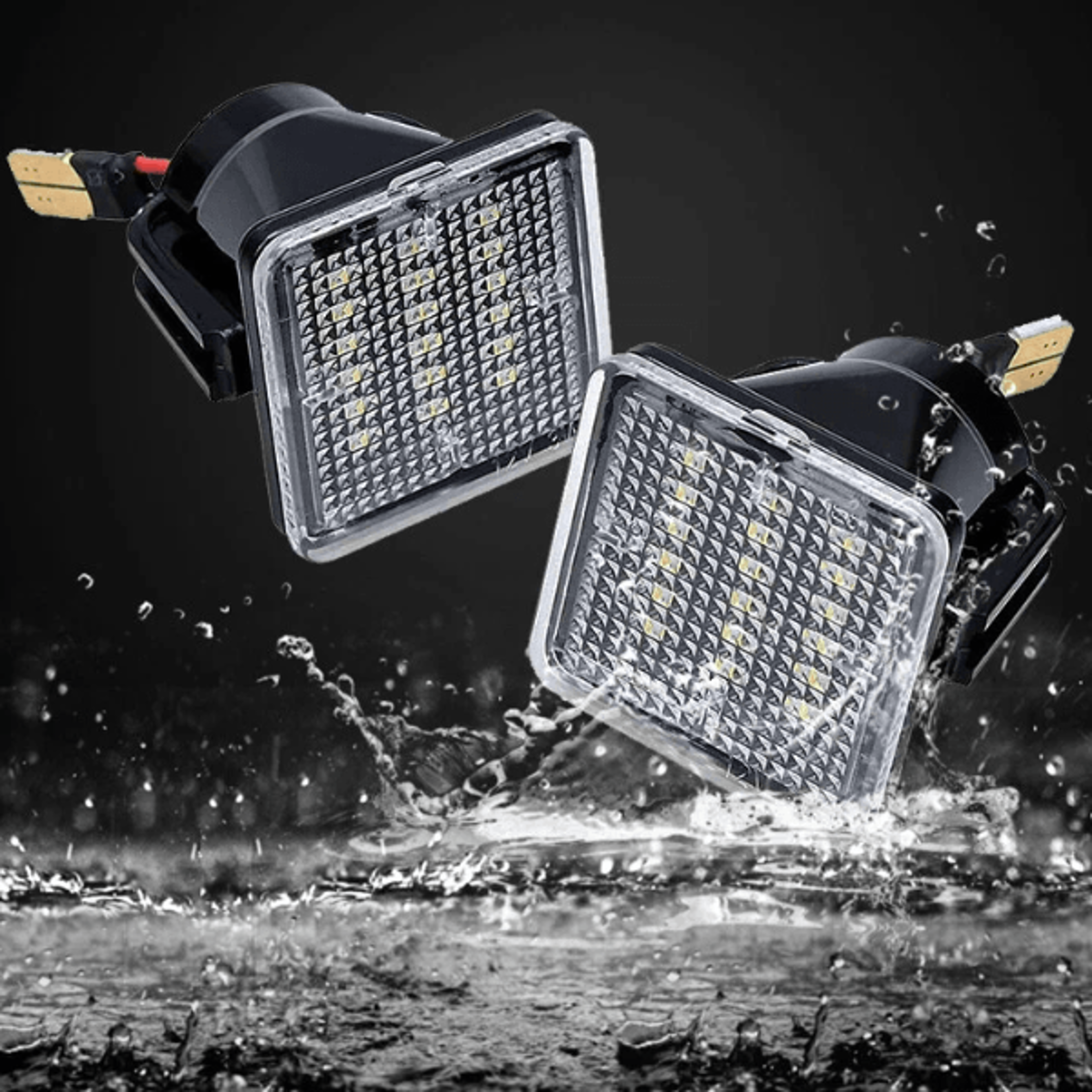 led white license plate lights, waterproof, high brightness, easy plug & play installation