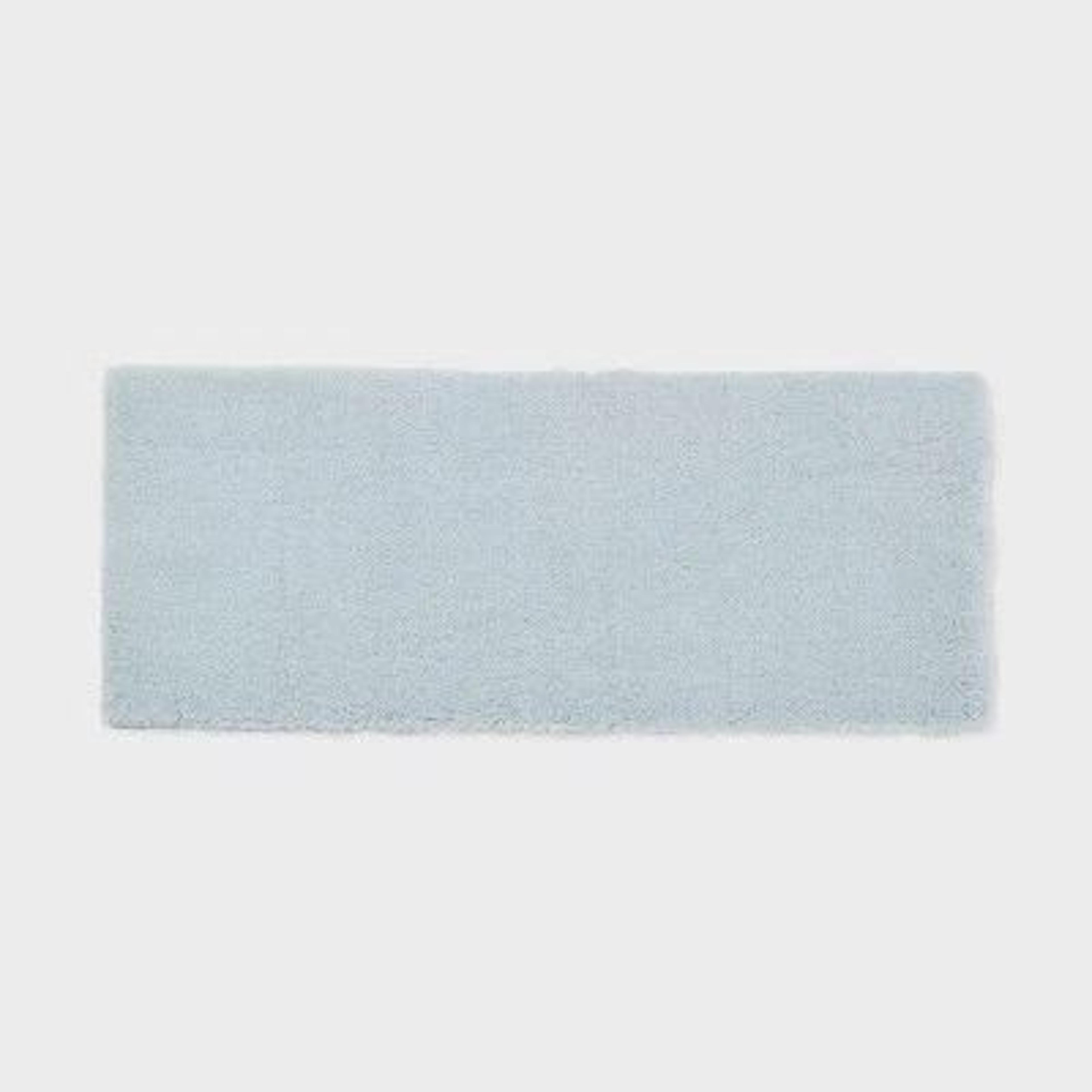 heavyweight threshold tufted bath rug runner, light blue, high pile, soft & durable for bathroom