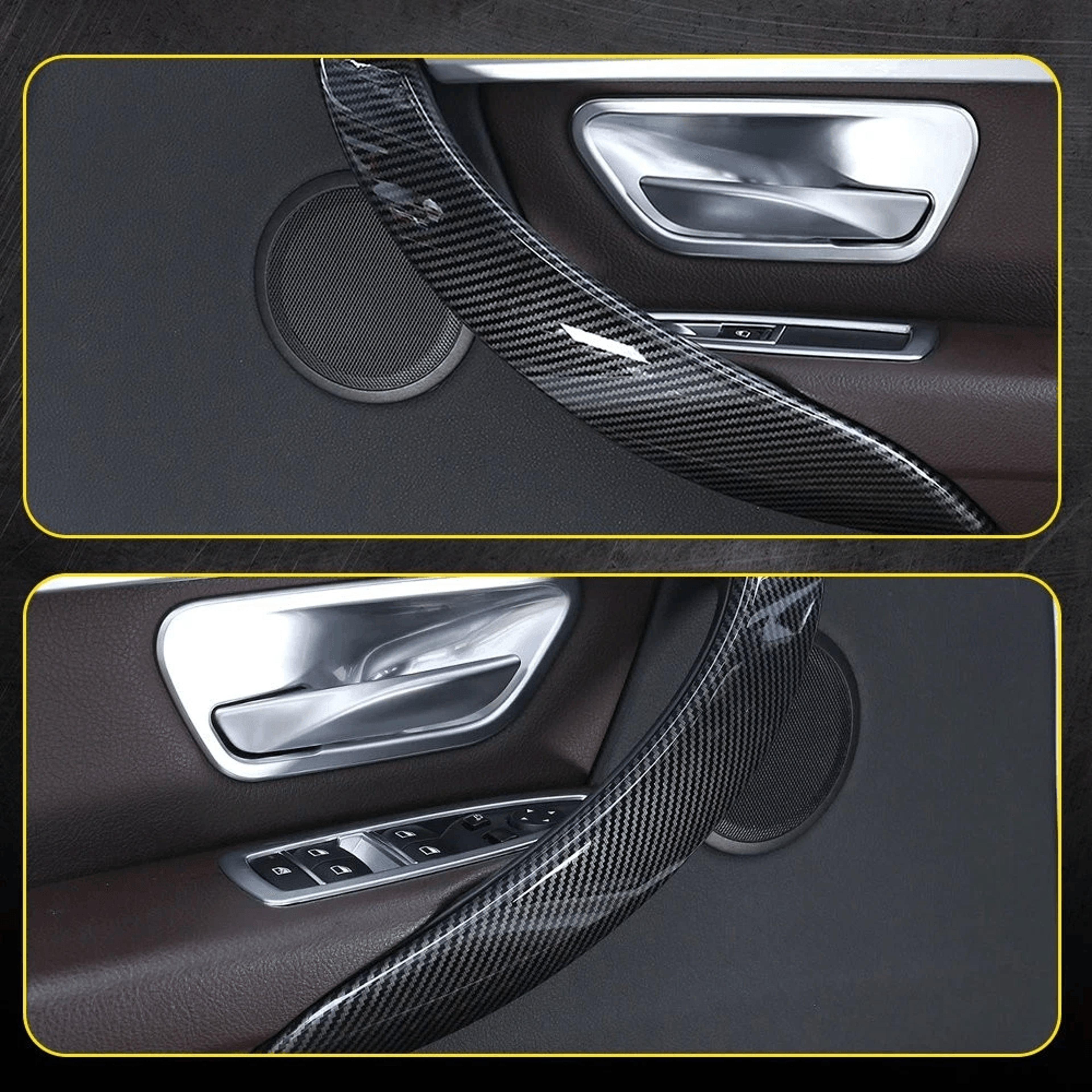 Carbon Fiber Door Handle Trim HighQuality TapeFree Installation Strict Quality Control 7