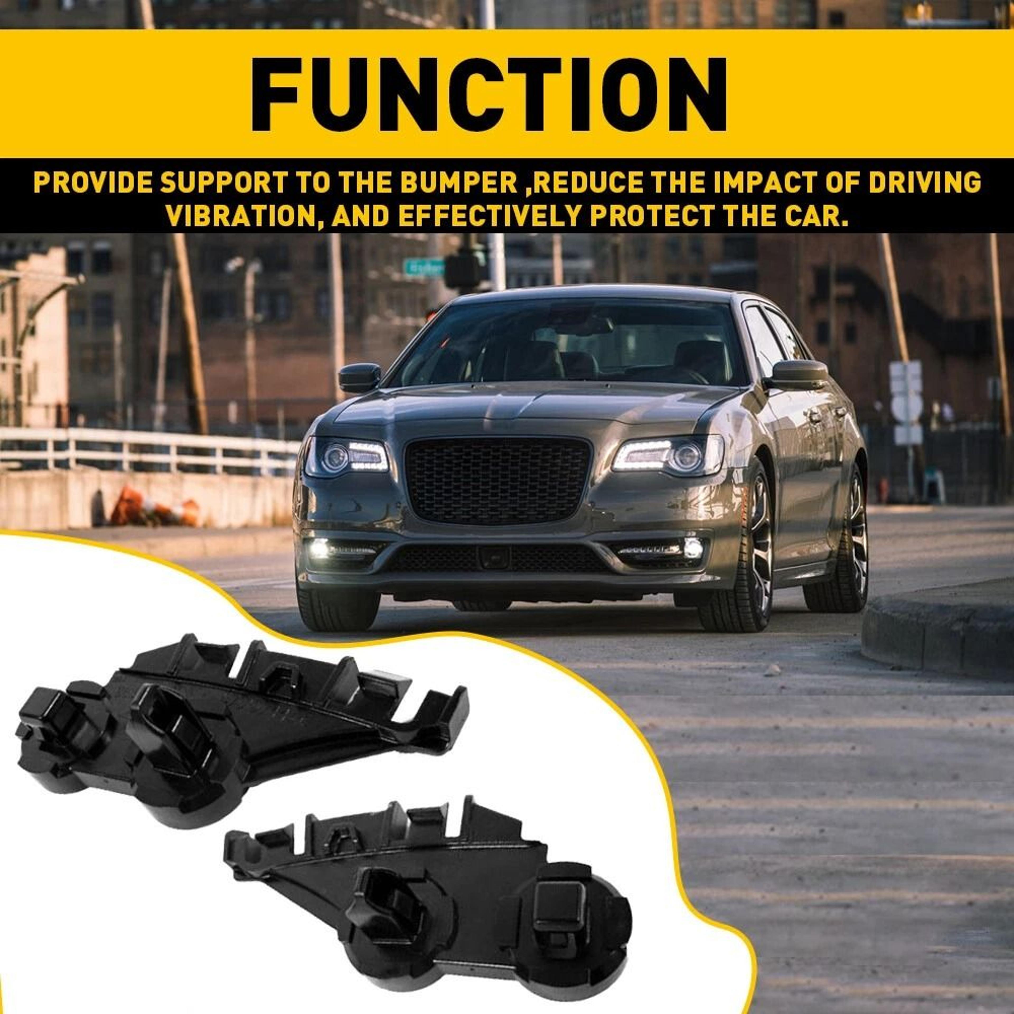 Front Lower Bumper Cover Bracket LH  RH Pair Durable ABS HighQuality Replacement Parts 5