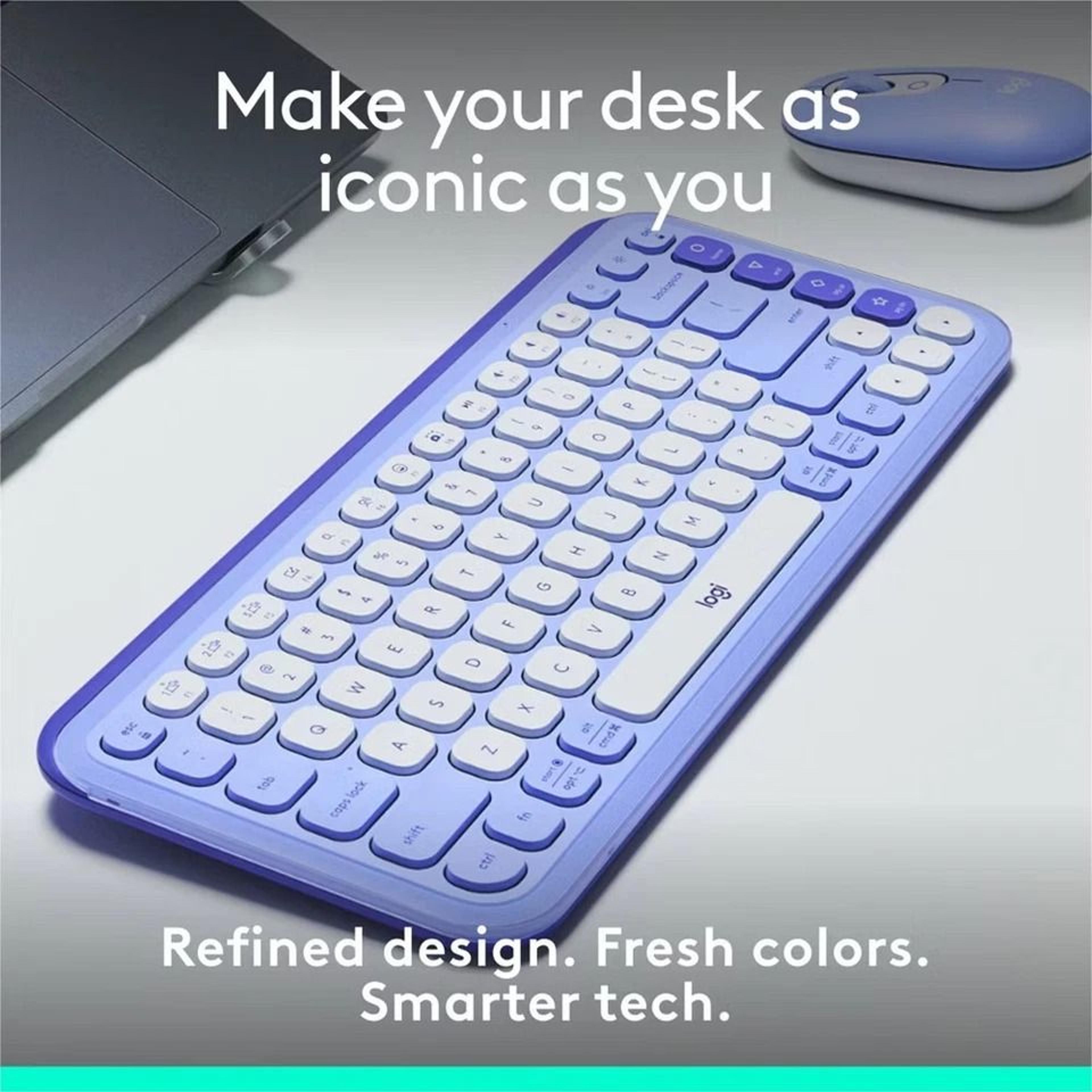 POP Icon Keys Wireless Bluetooth Keyboard Comfortable Typing Compatible With Laptop 1